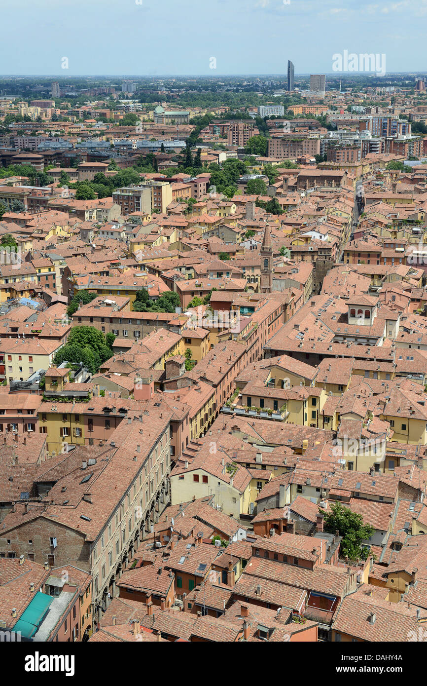 Bologna Italien Luftaufnahme der Stadt Stockfoto