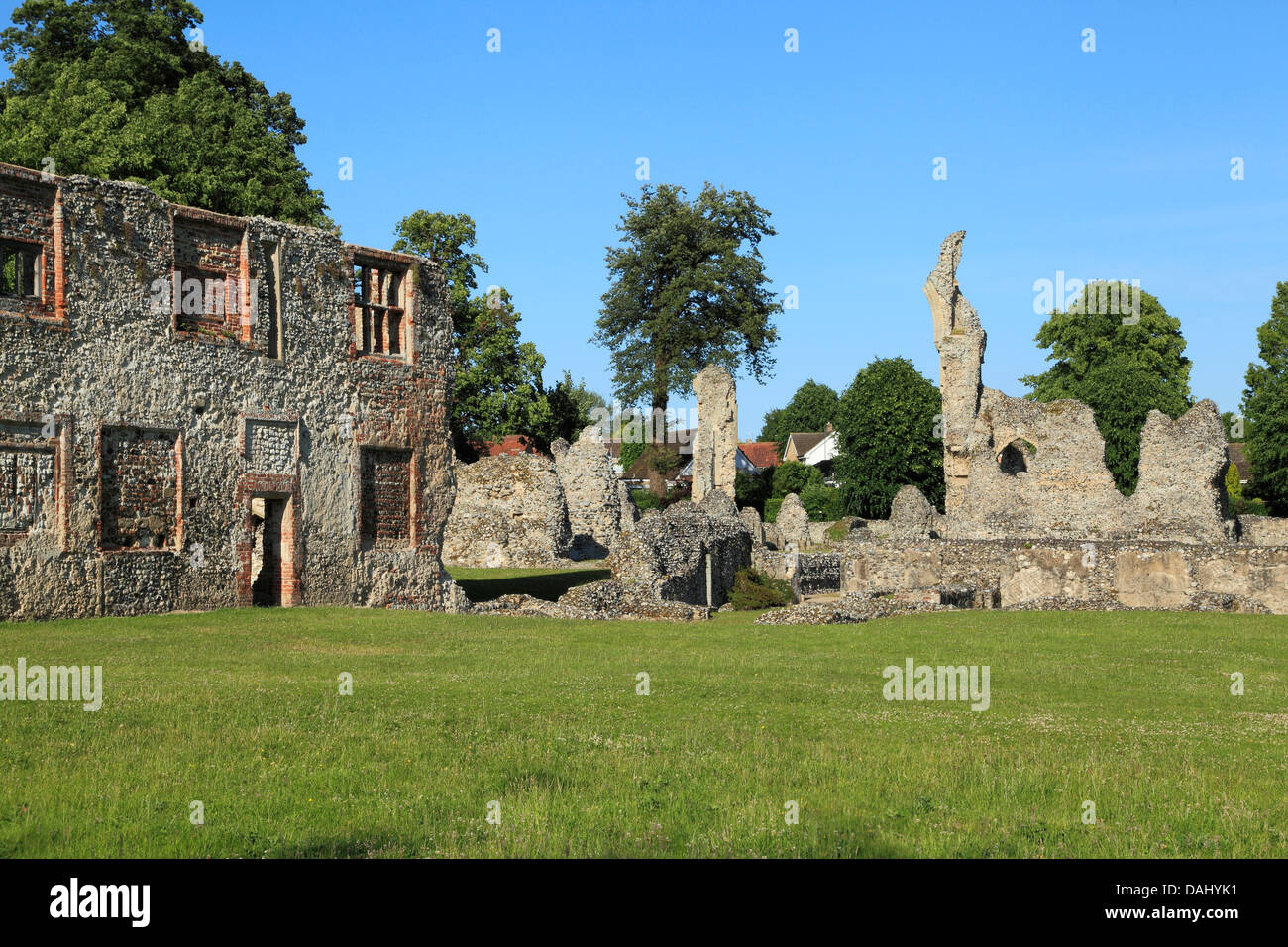 Thetford Priory, Ruinen von Cluniac Priory, Norfolk England UK englische mittelalterliche Priorate Stockfoto