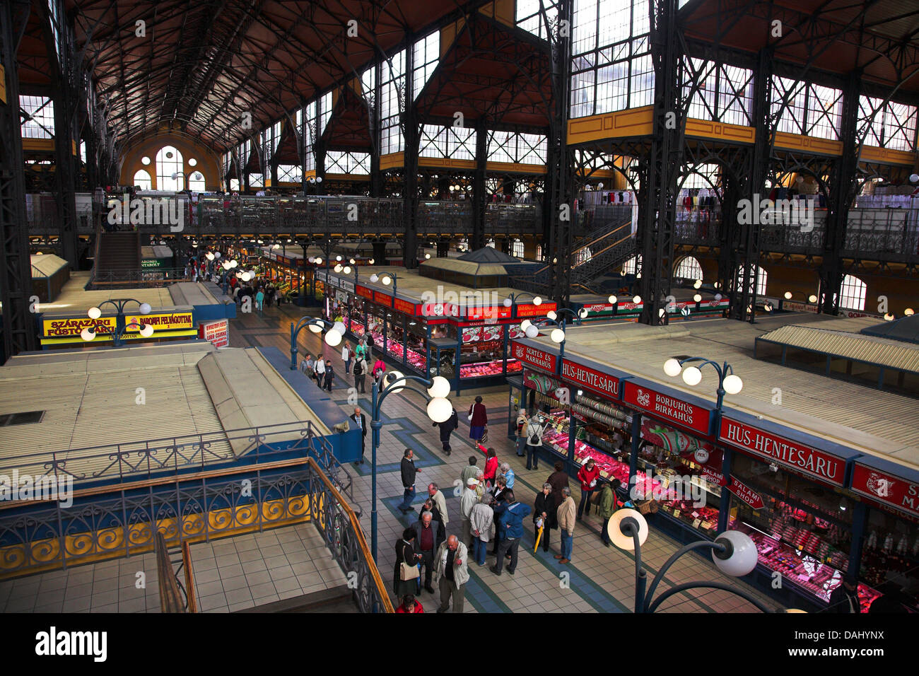 Zentrale Markthalle, Budapest Stockfoto