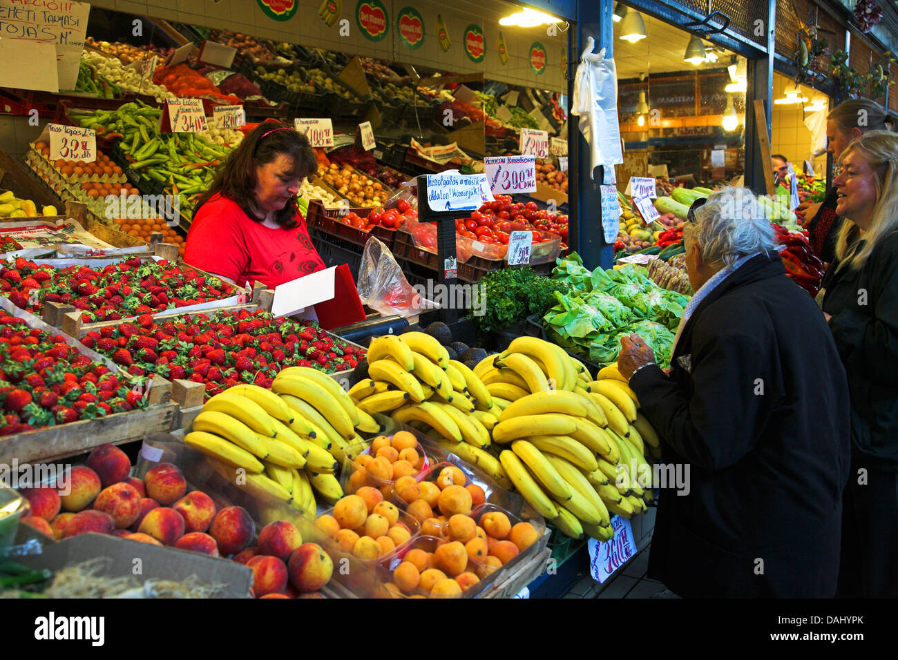 Zentrale Markthalle, Budapest Stockfoto
