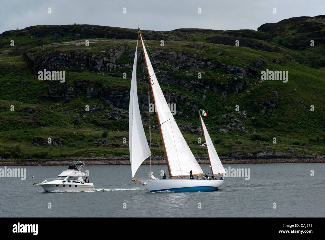 Klassische William Fife erbaut 1936 Yawl Latifa Tighnabruaich Argyll Schottland Stockfoto