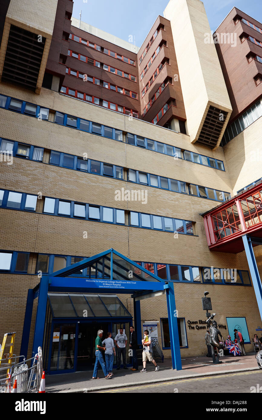 Queen Elizabeth Queen Mothers Building St Marys Hospital Imperial College Healthcare NHS Trust london Stockfoto