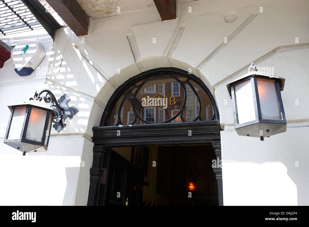 Sherlock Holmes Museum 221 b Baker street London, England uk Stockfoto