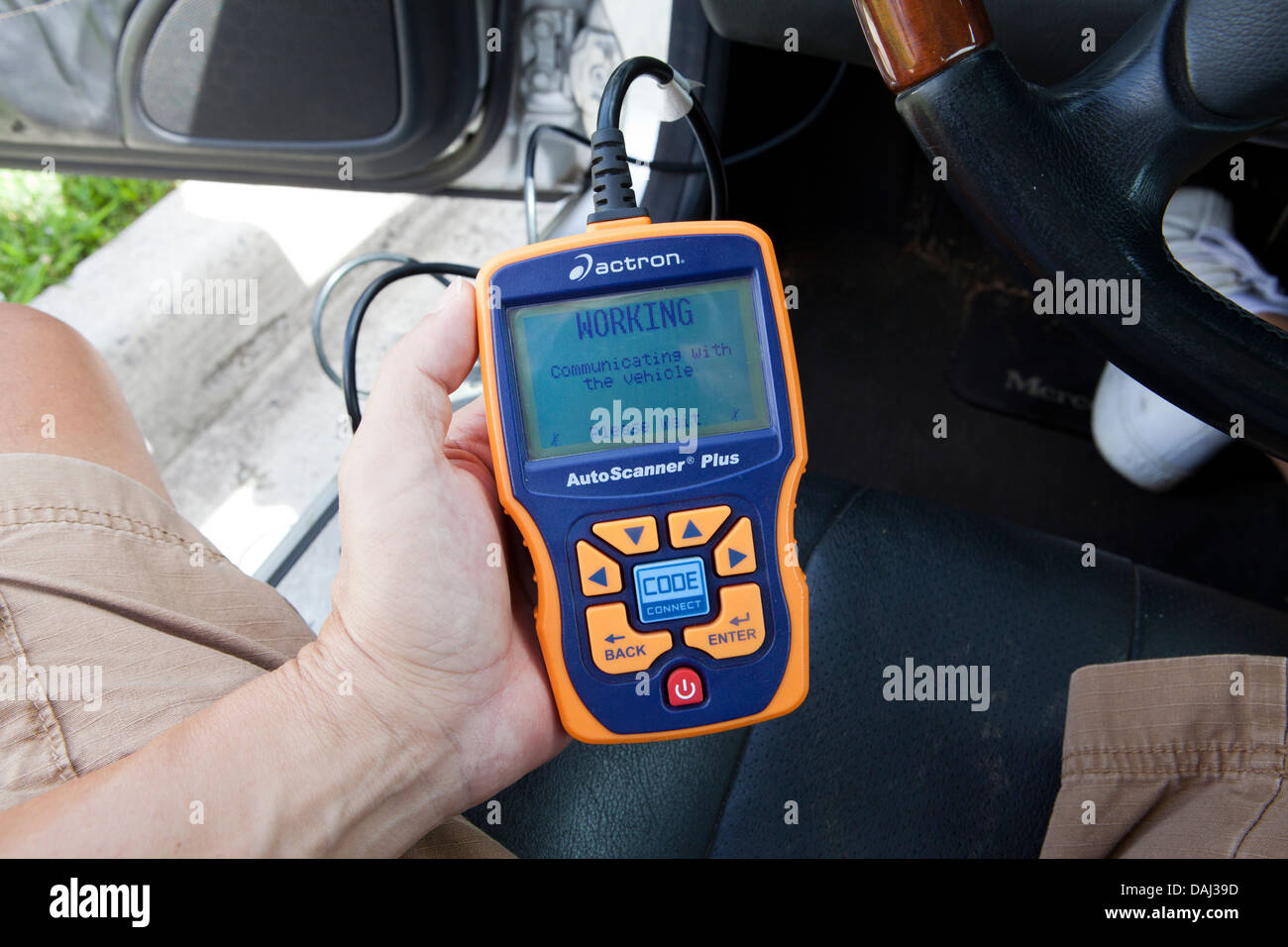 OBD II Kfz Diagnose-Tool - USA Stockfoto
