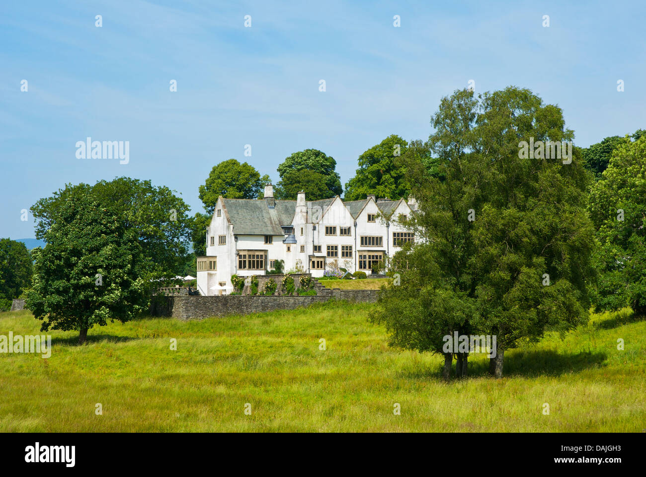 Blackwell, "Arts And Crafts" Haus, mit Blick auf Lake Windermere, in der Nähe von Bowness, Cumbria, England UK Stockfoto