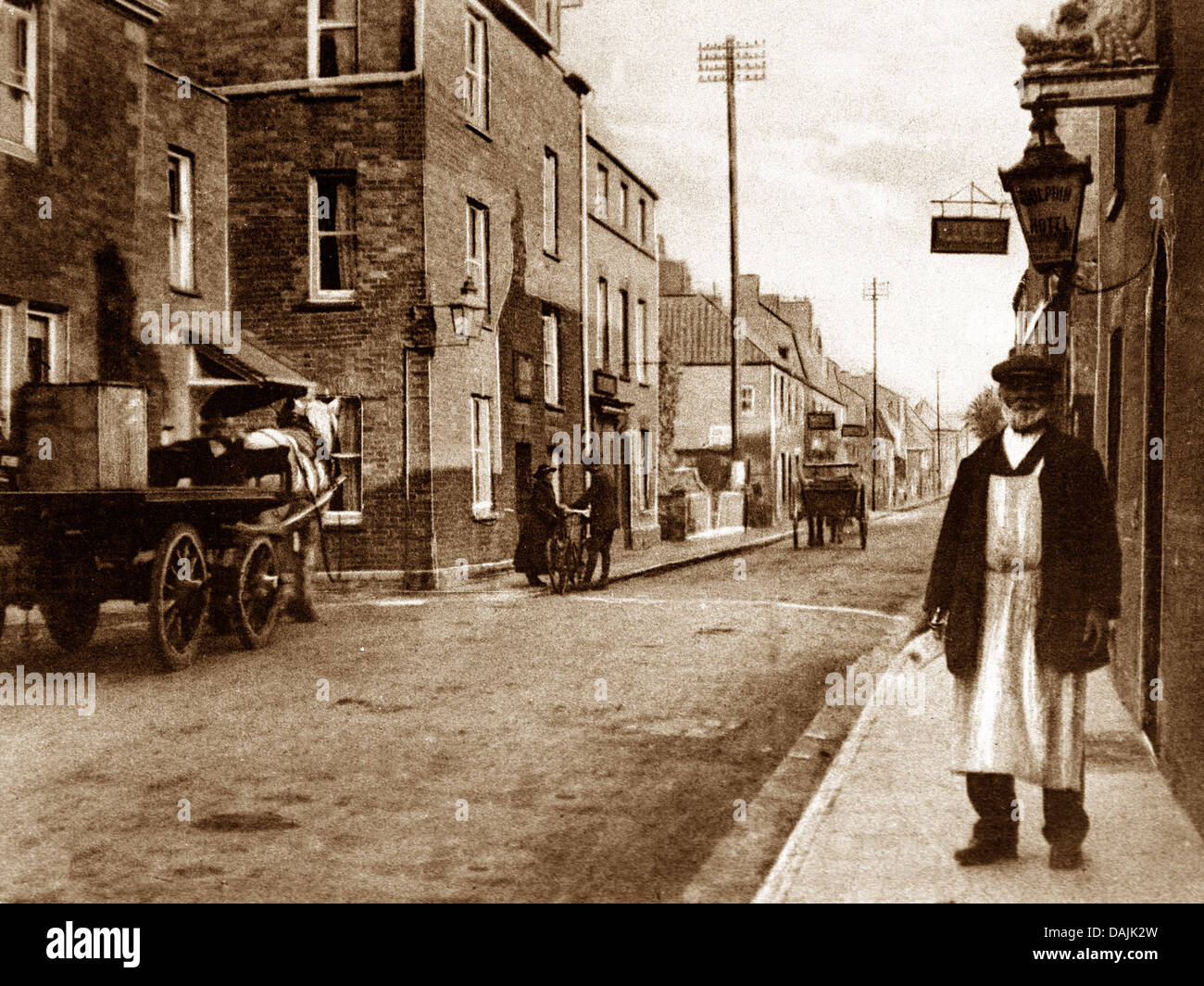 Longport Bow Street 1900 Stockfoto