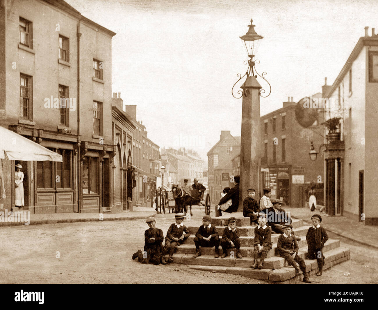 Cheadle Cross 1900 Stockfoto
