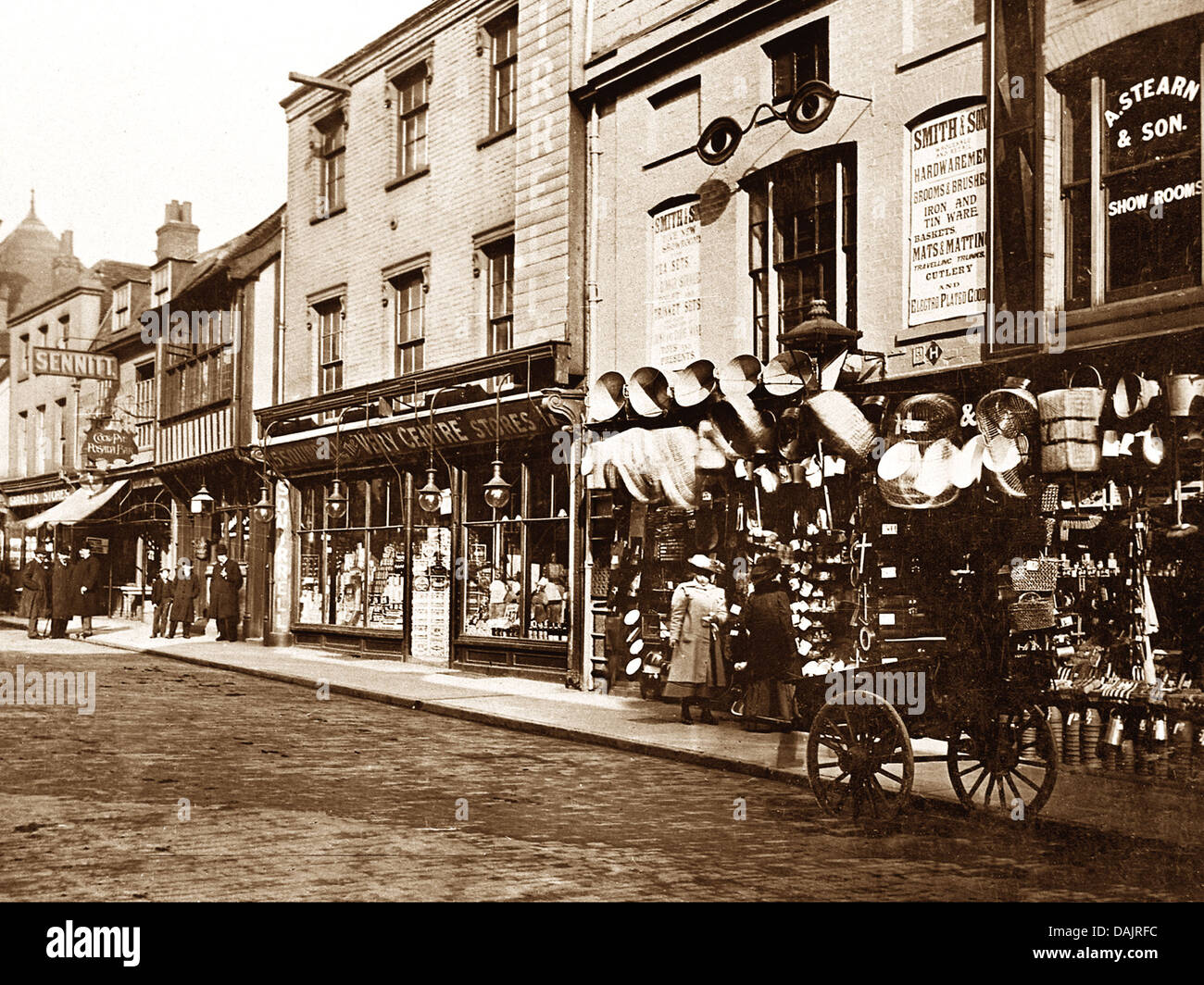 Ipswich Upper Brook Street 1900 Stockfoto