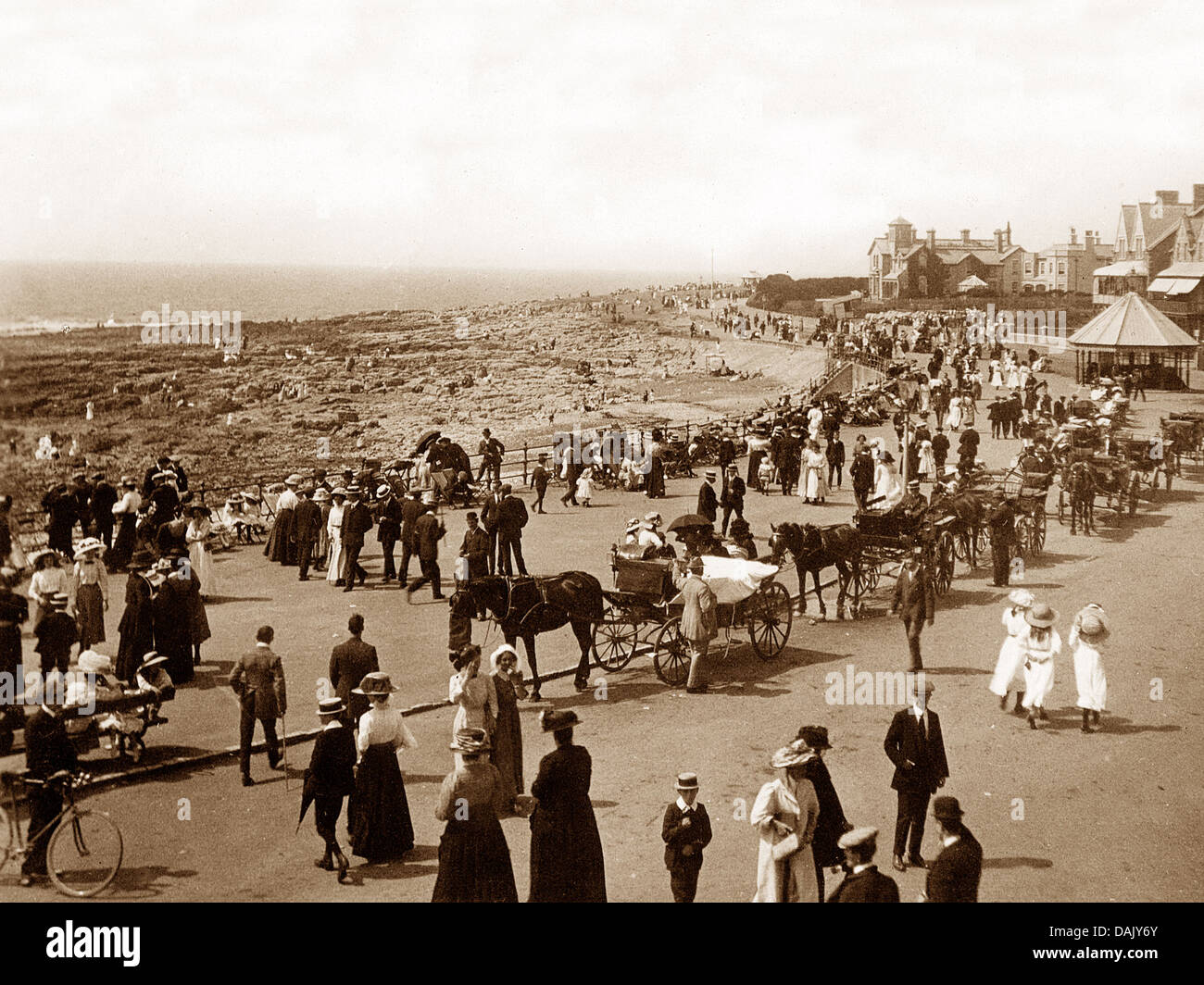 Porthcawl Promenade frühen 1900er Jahren Stockfoto