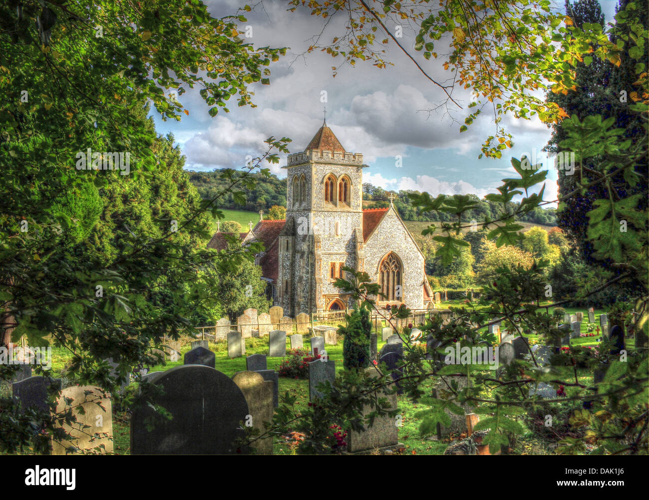Old English Style Church Stockfoto