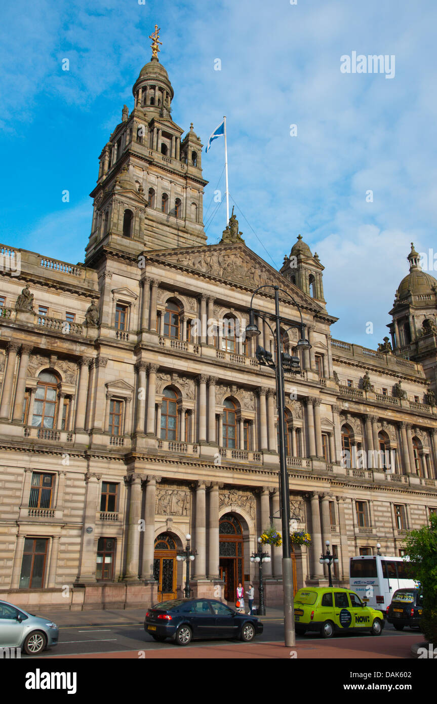 Viktorianischen Ära Glasgow City Chambers Rathaus (1888) George Square Glasgow Schottland Großbritannien UK Mitteleuropa Stockfoto