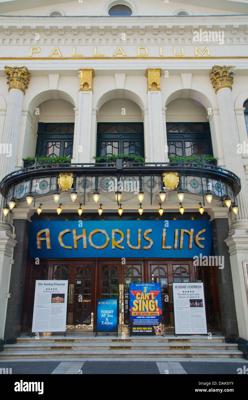 Palladium Theater außen Soho Bezirk central London England Großbritannien UK Europe Stockfoto