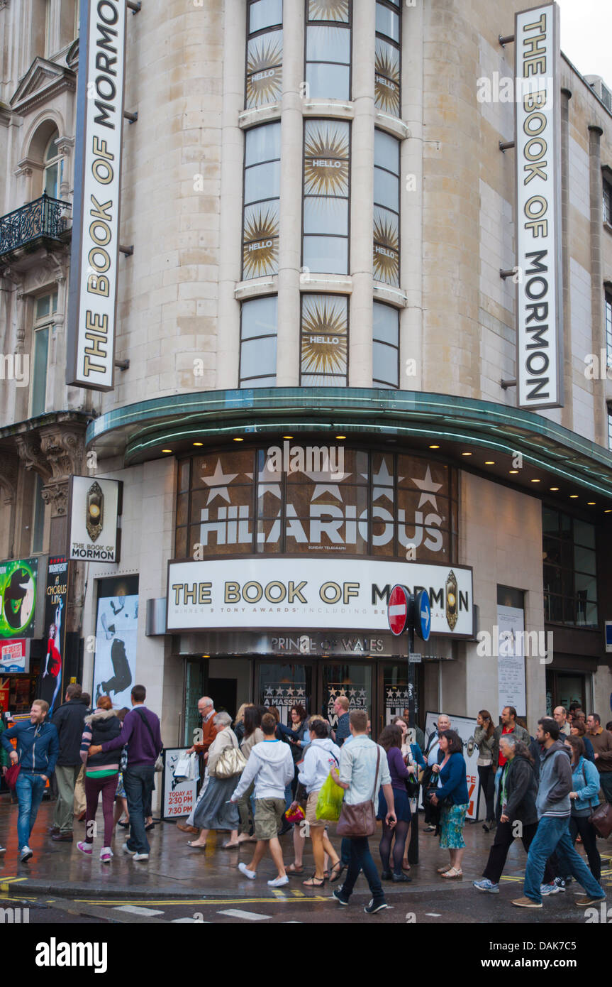 Prince Of Wales Theatre Piccadilly Circus London England Großbritannien UK Mitteleuropa Stockfoto