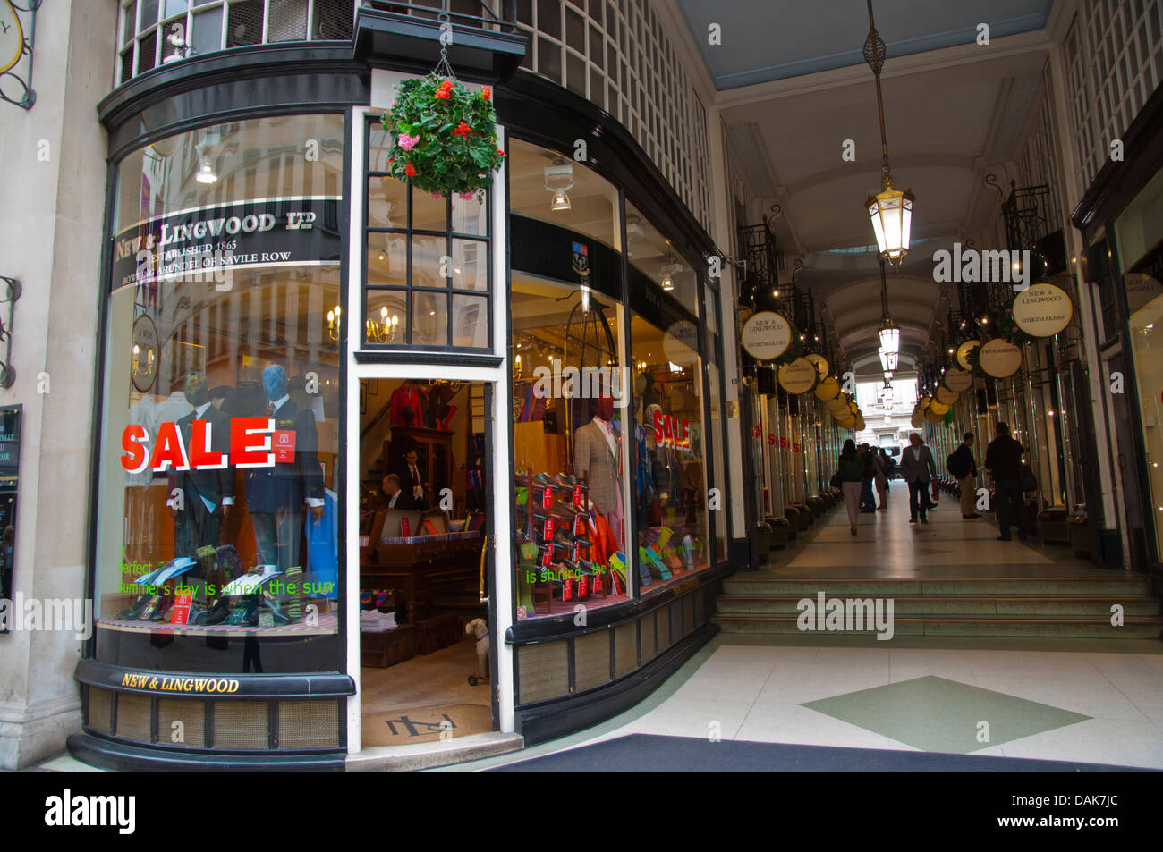 Piccadilly Arcade im Bezirk Jermyn Street Mayfair London England Großbritannien UK Europe Stockfoto