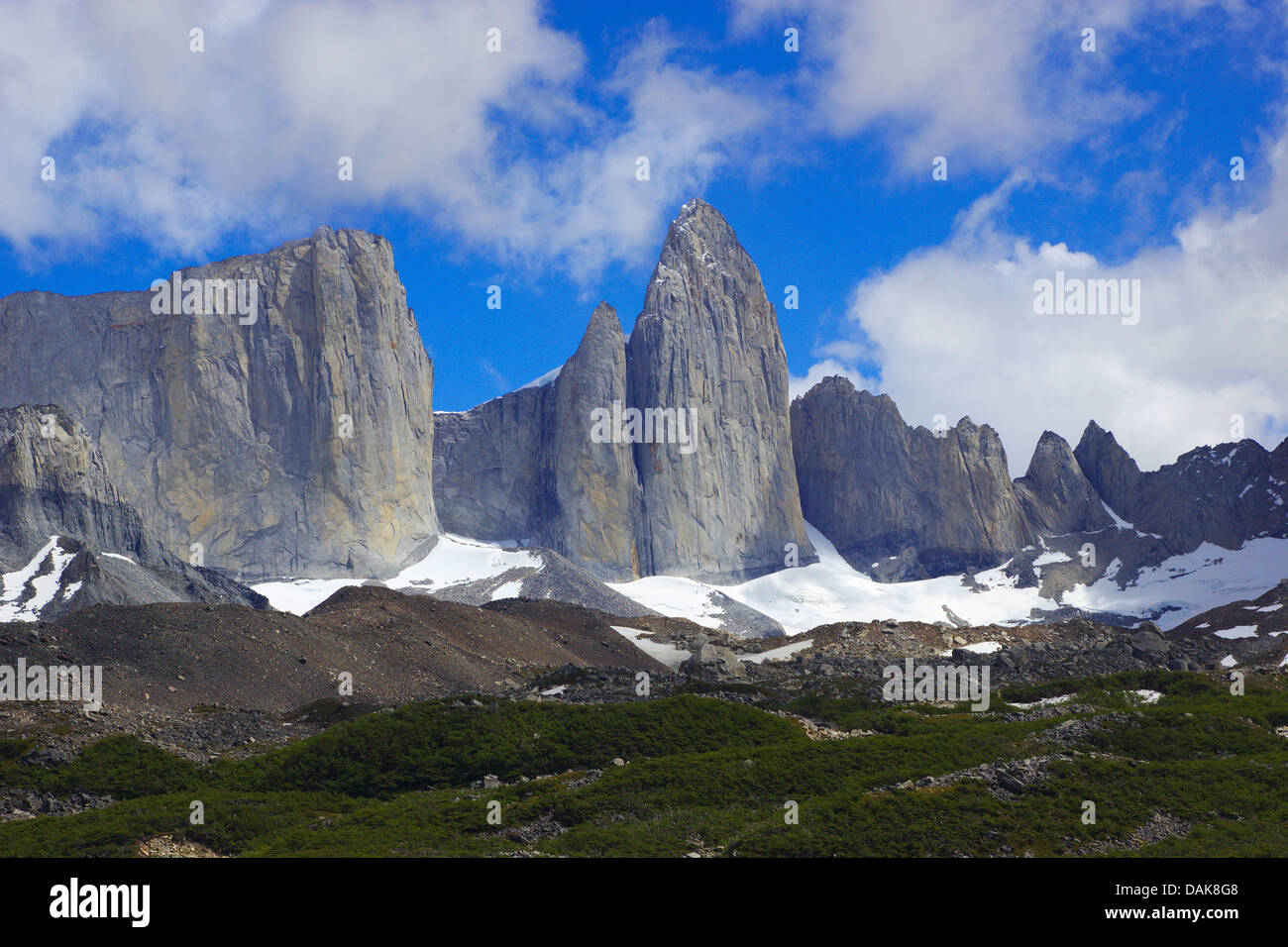Cerro Catedral, Chile, Patagonien, Torres del Paine Nationalpark Stockfoto