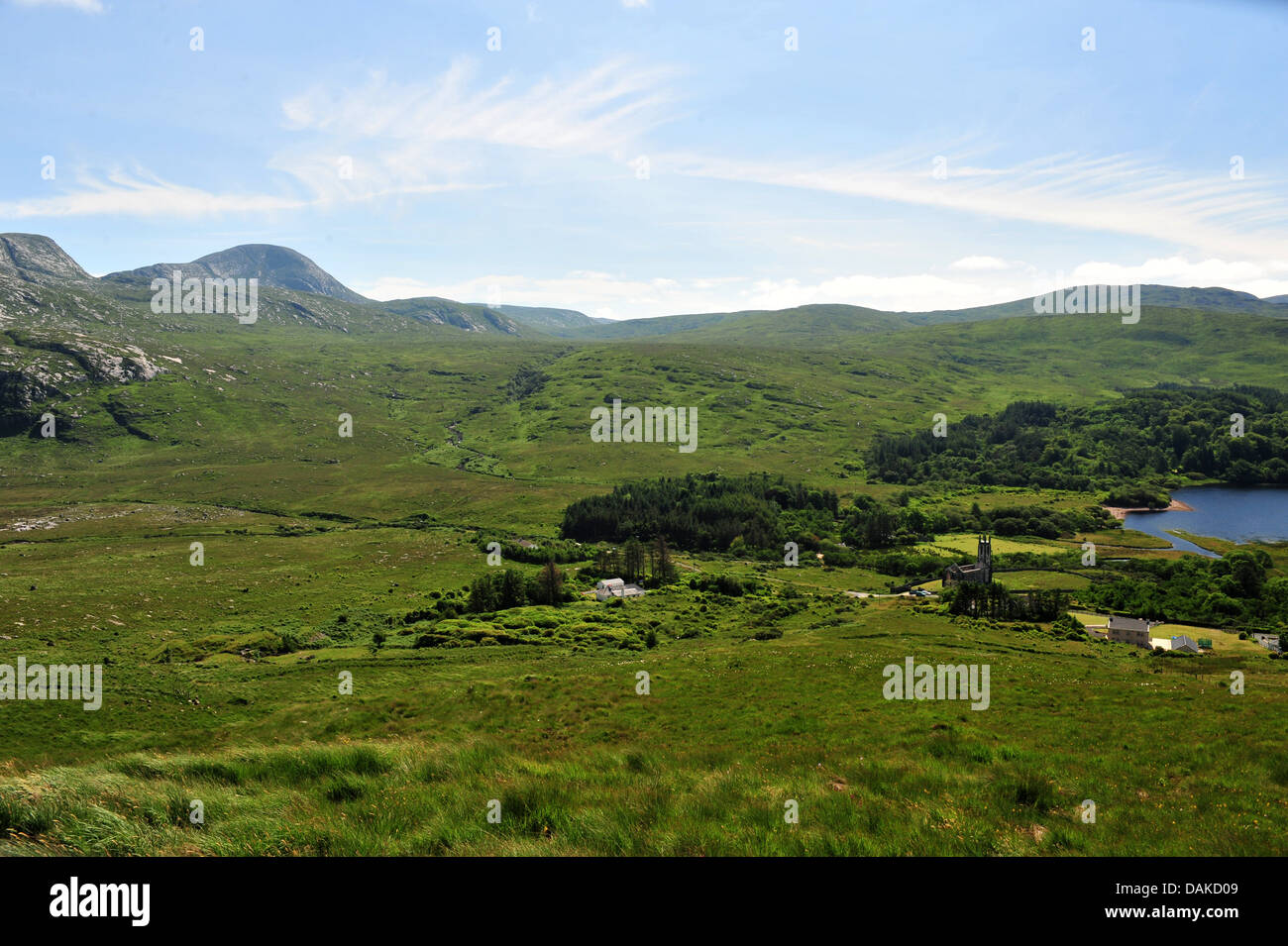 Dunlewey Kirche von Irland, vergifteten Glen, County Donegal, Irland. Stockfoto