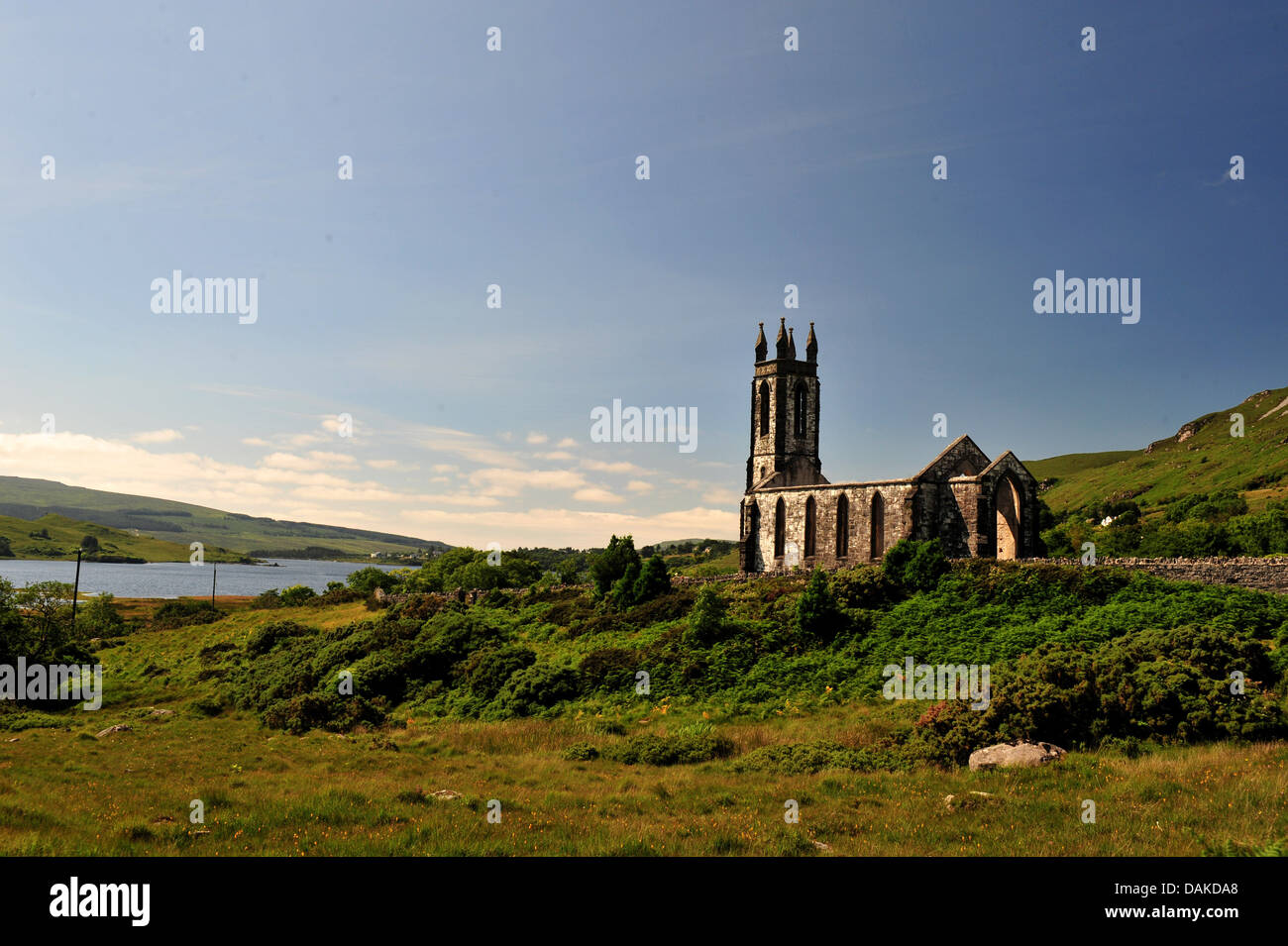 Dunlewey Kirche von Irland, vergifteten Glen, County Donegal, Irland. Stockfoto