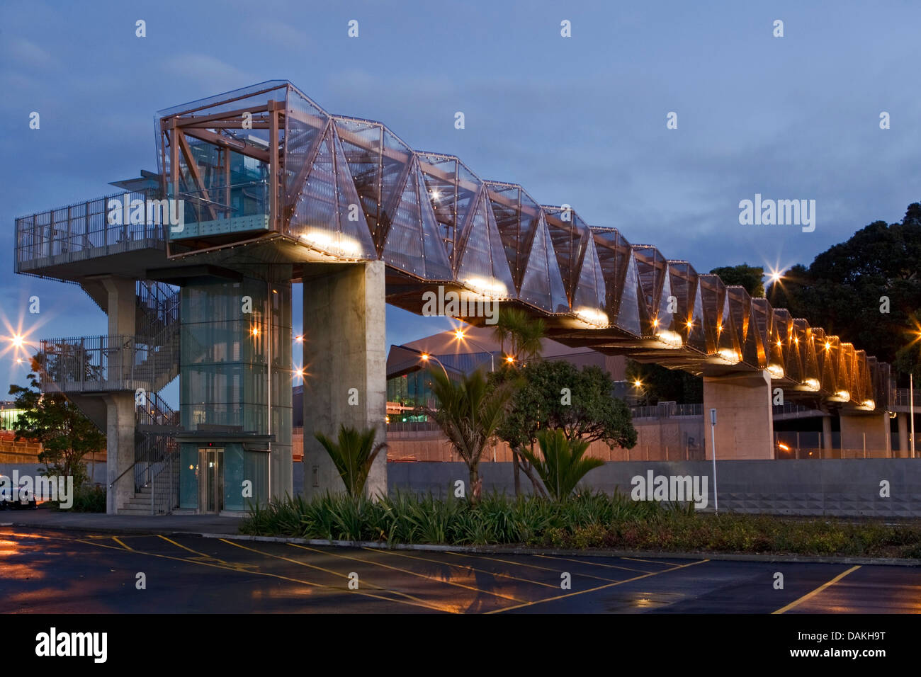 Jacobs Ladder Bridge, Auckland, Neuseeland Stockfoto