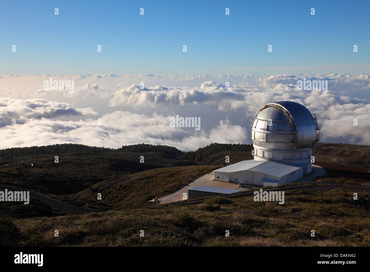 Roque de Los Muchachos Observatorium, Kanarische Inseln, La Palma Stockfoto
