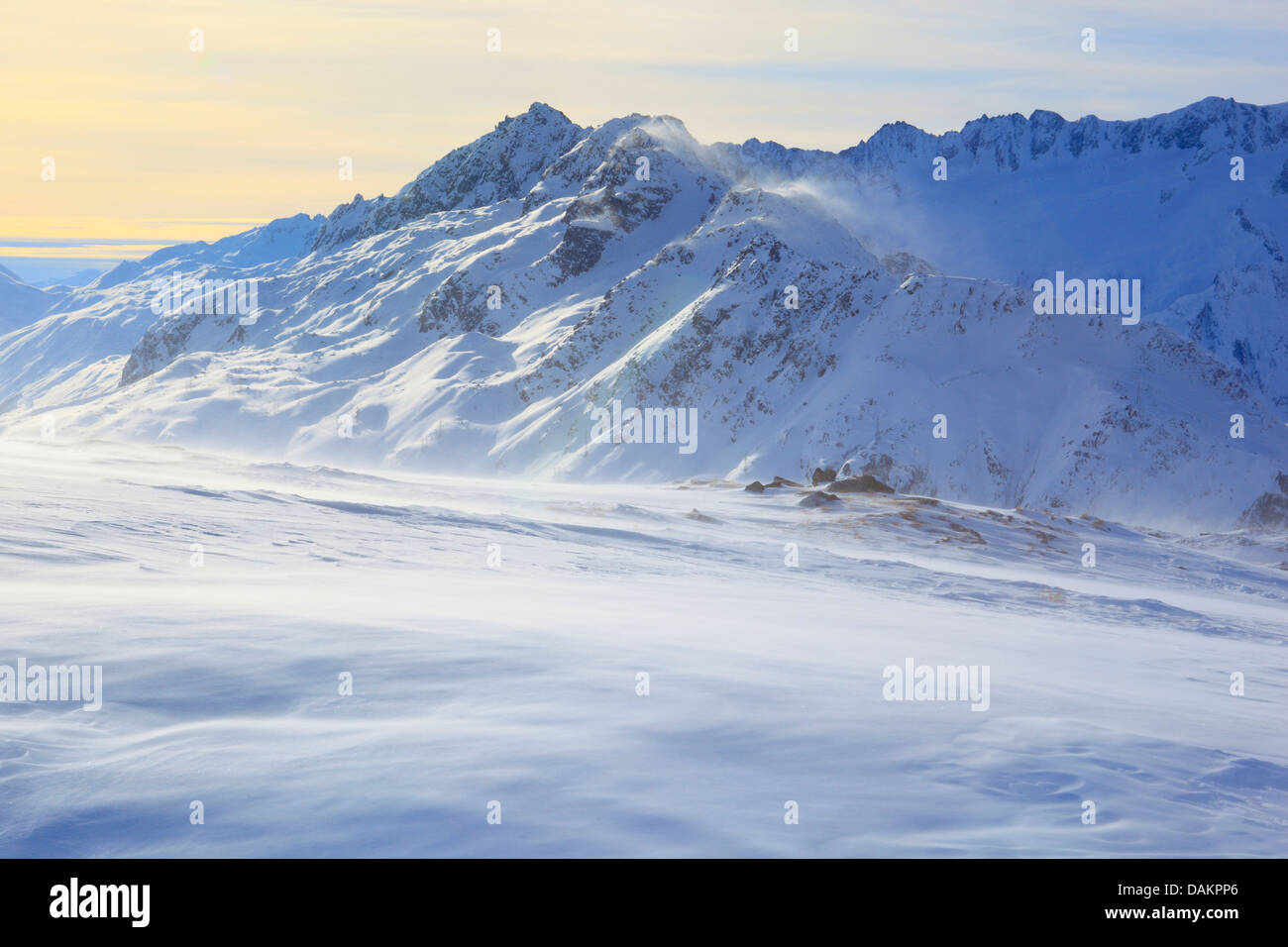 Blick vom Guetsch, Schweiz, Schweizer Alpen Stockfoto