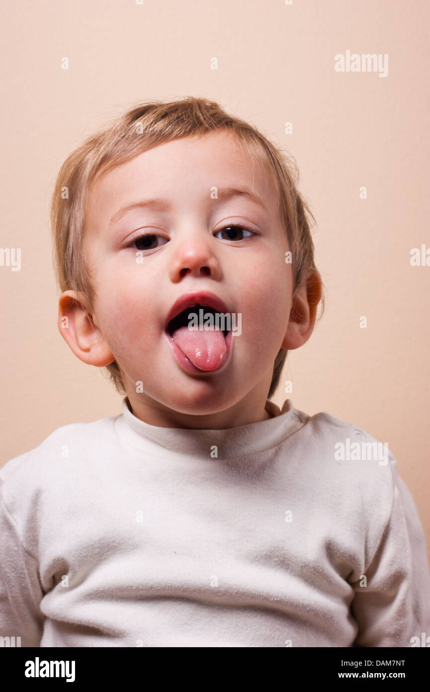 Baby-Zunge Stockfoto