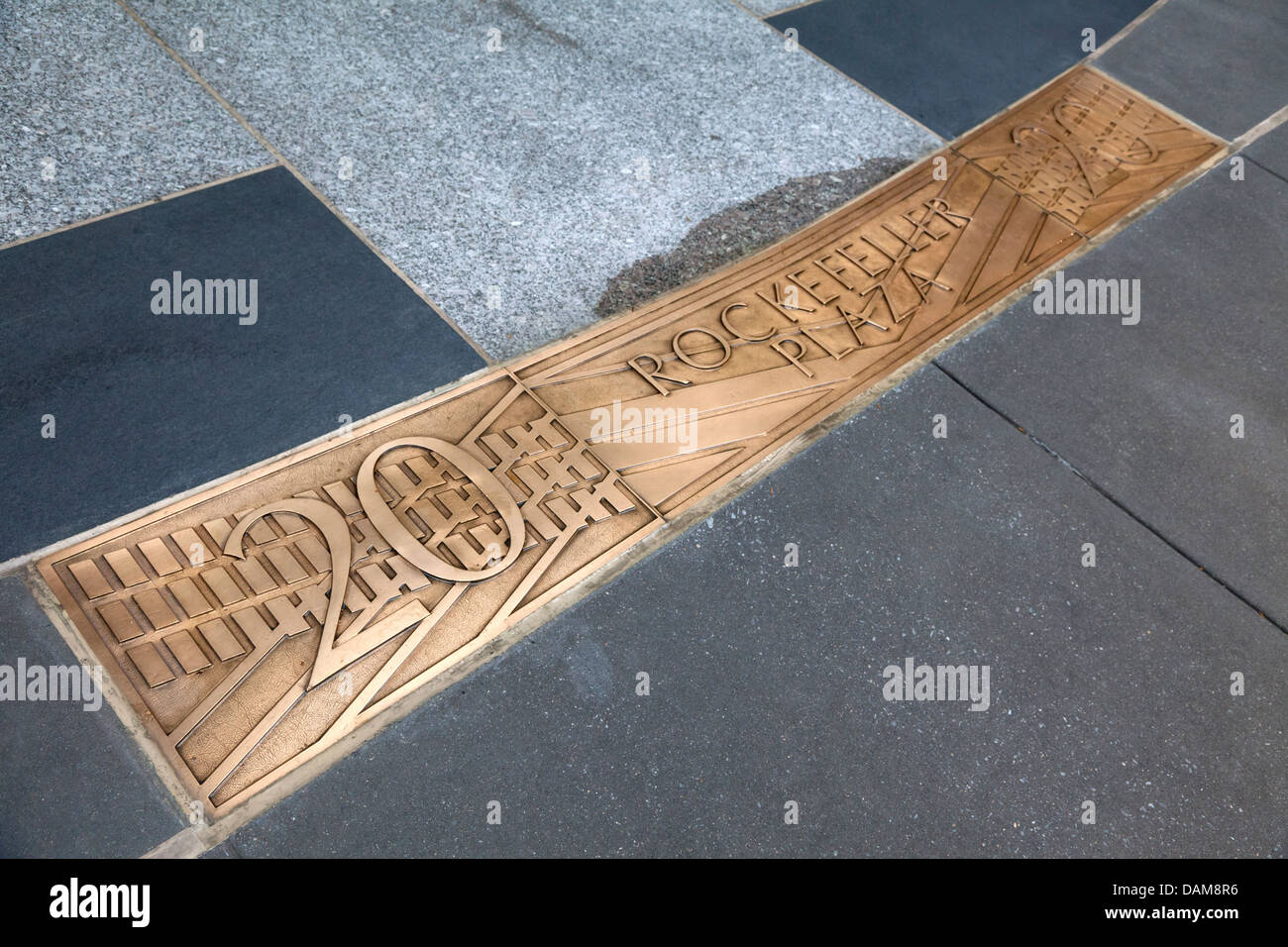 Schild am Eingang des Christies am Rockefeller Plaza in Manhattan, NYC Stockfoto