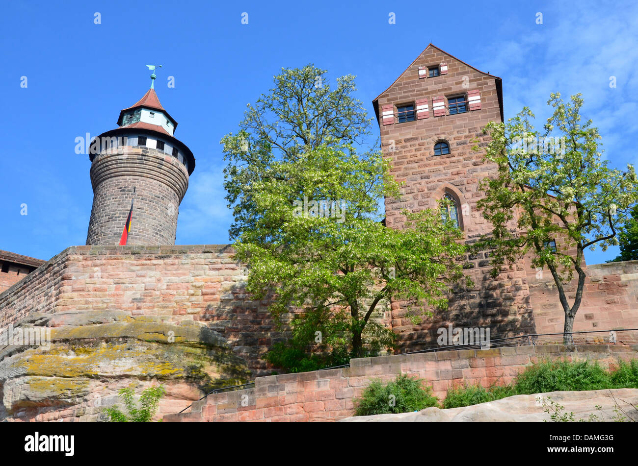 Nürnberger Burg, Sinwell Turm, Deutschland Stockfoto