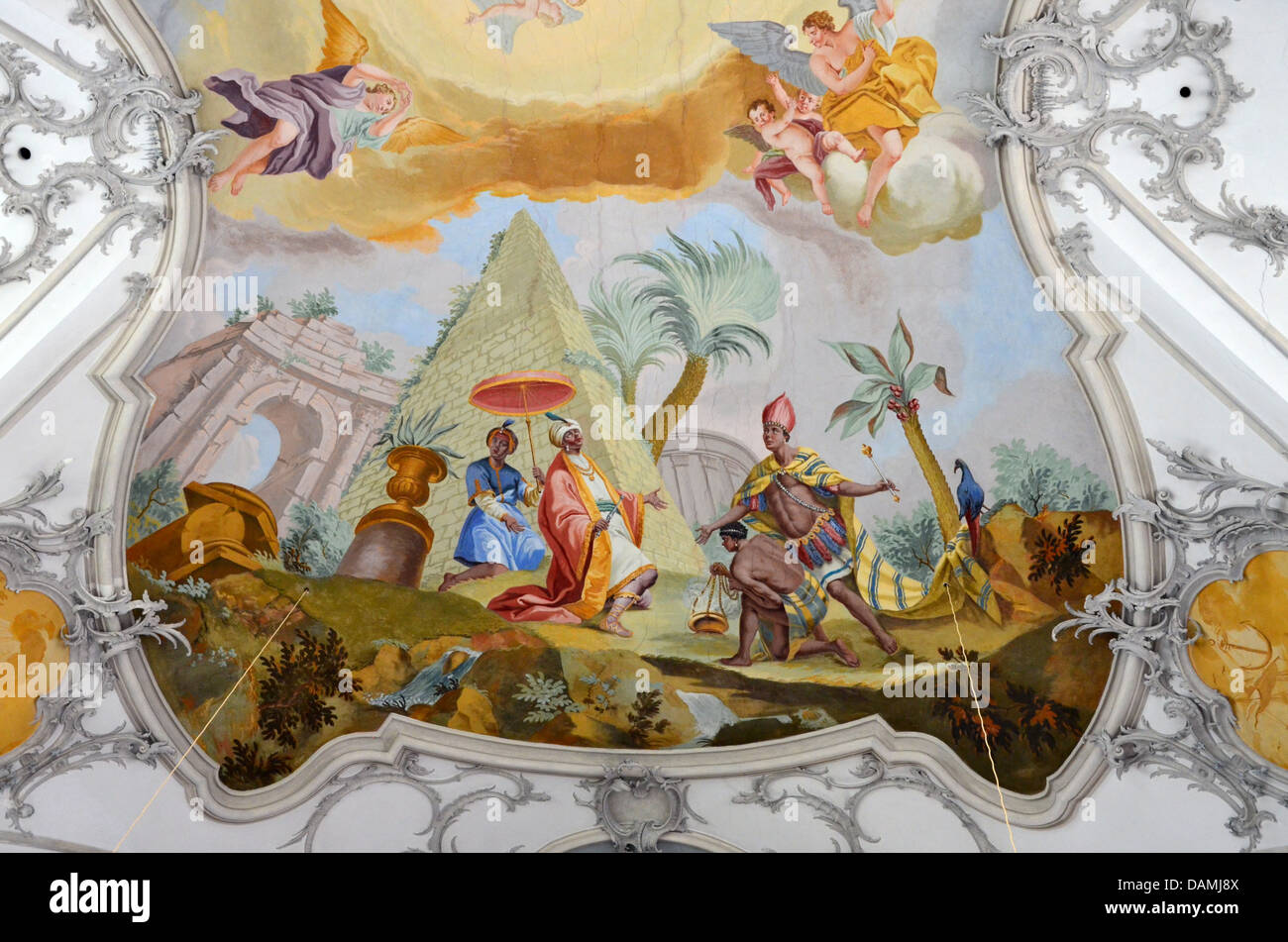 St.NikolausKirche in Spalt, Deutschland, Bayern Franken