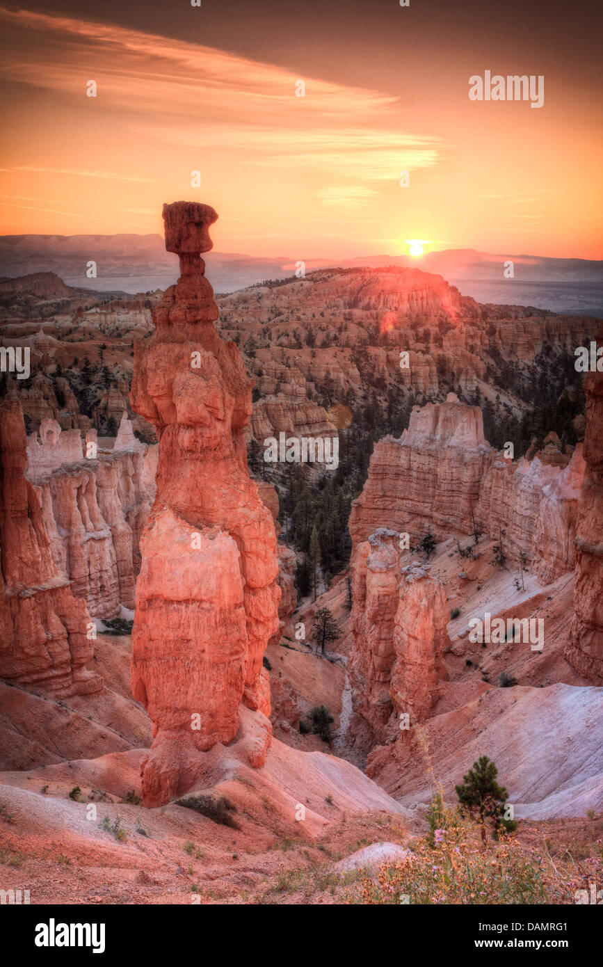 USA, Utah, Bryce Canyon Nationalpark, der Hammer des Thor Stockfoto