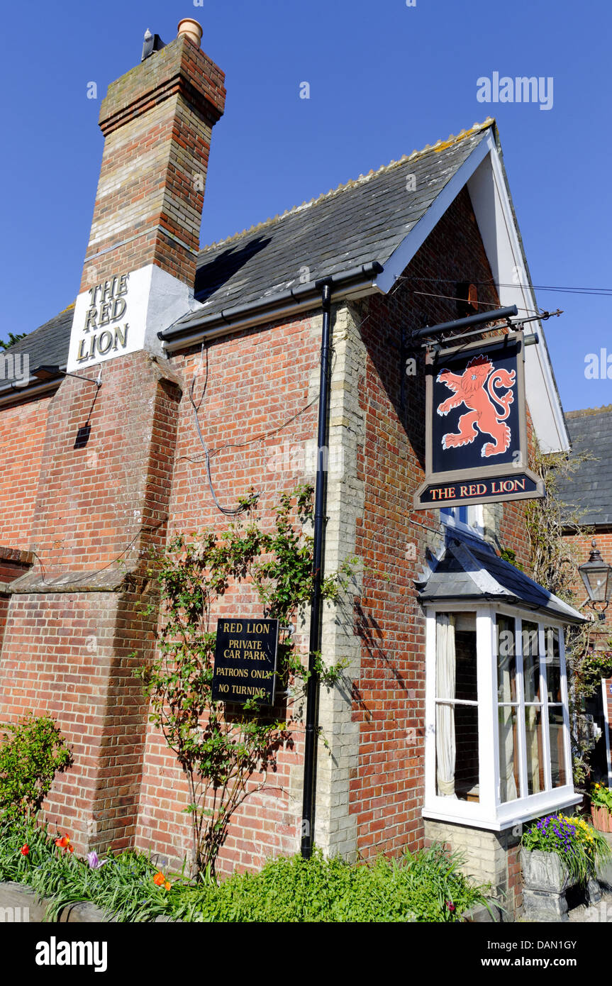 Das Red Lion Pub, Süßwasser, Isle Of Wight, England Stockfoto