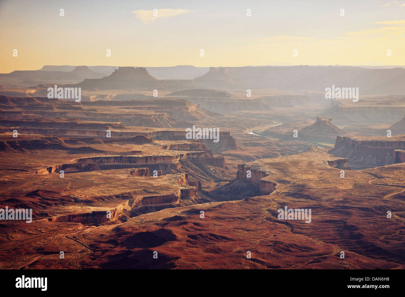 USA, Utah, Canyonlands National Park, Insel im Stadtteil Himmel, Grand View Point Stockfoto