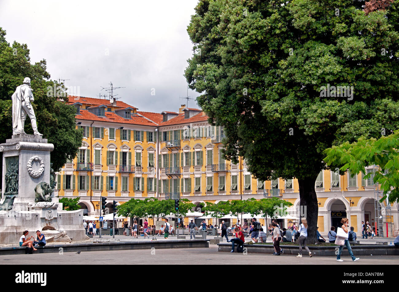 Restaurant Platz Garibaldi Nizza Côte d ' Azur Cote d ' Azur Frankreich Stockfoto