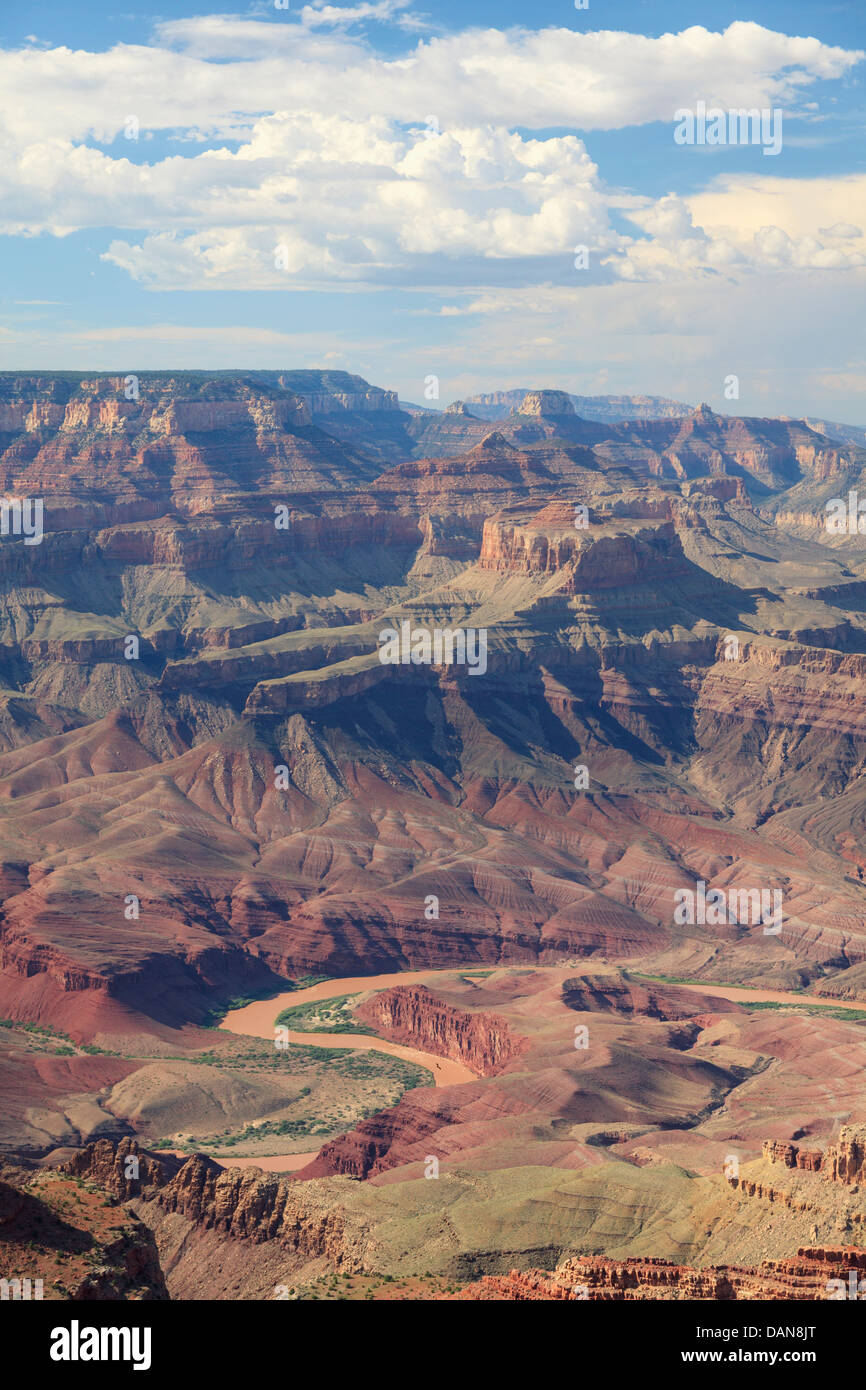 USA, Arizona, Grand Canyon Nationalpark (South Rim), Kolorado Fluß von Lipan Punkt Stockfoto