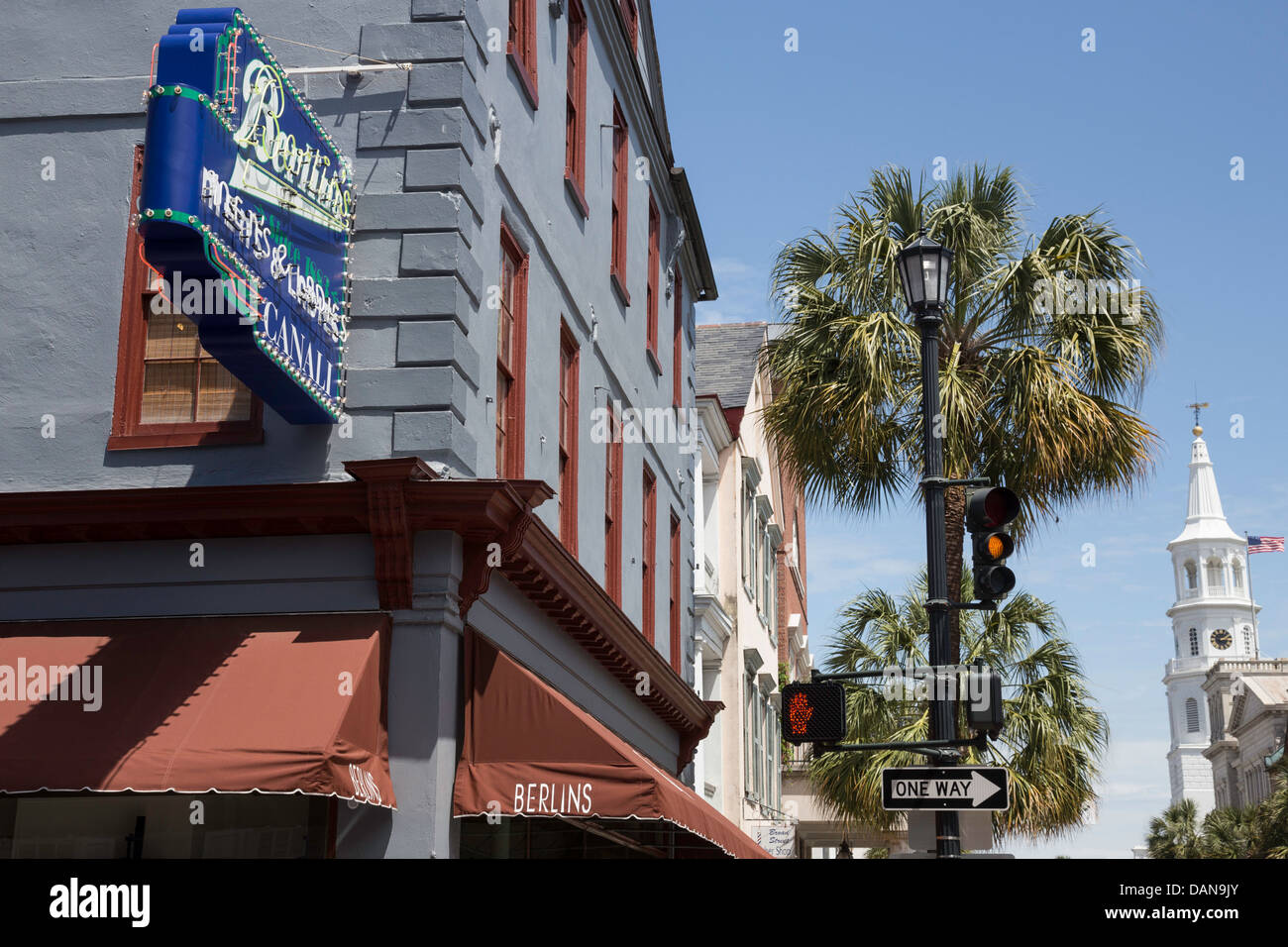 Berlins Bekleidungsgeschäft, Ecke des Königs und breiten Straßen, Charleston, SC, USA Stockfoto