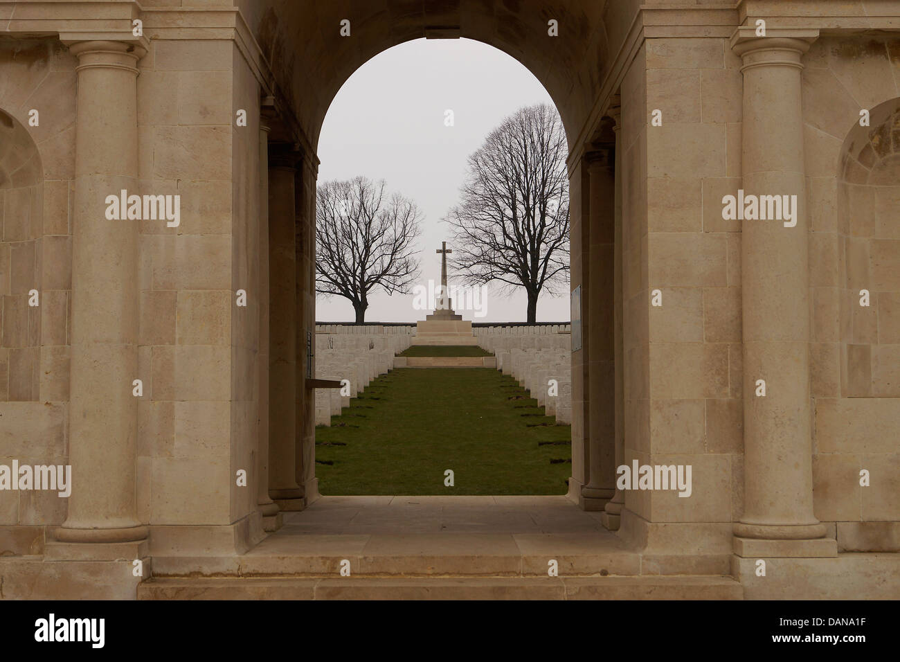 Serre-Straße Nr. 1 britischen Soldatenfriedhof.  Erster Weltkrieg, 1. Weltkrieg, Erster Weltkrieg, Somme Schlachtfeld, CWG pflegen Stockfoto