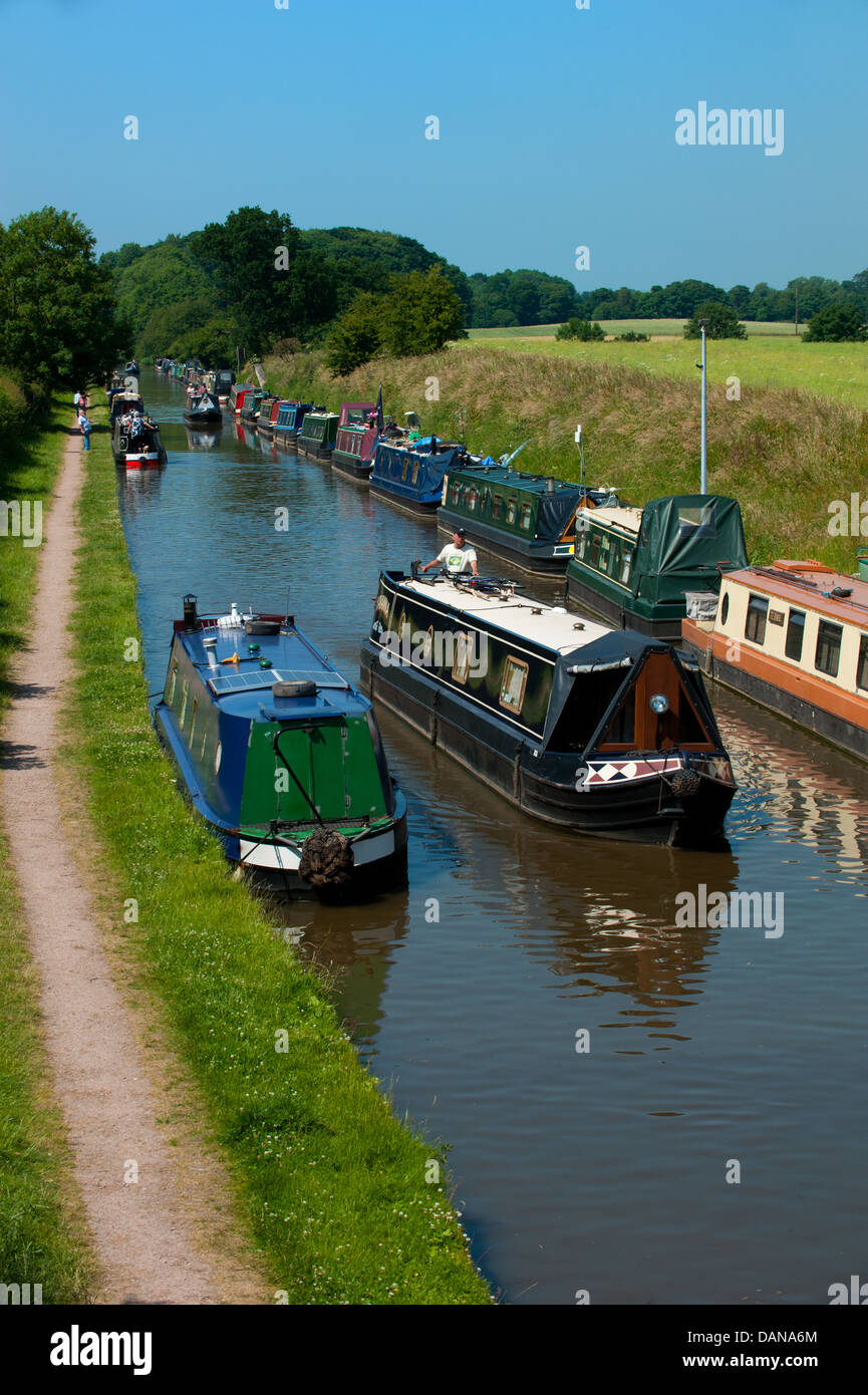 Shropshire Union Canal, Norbury Junction, Staffordshire, England Stockfoto