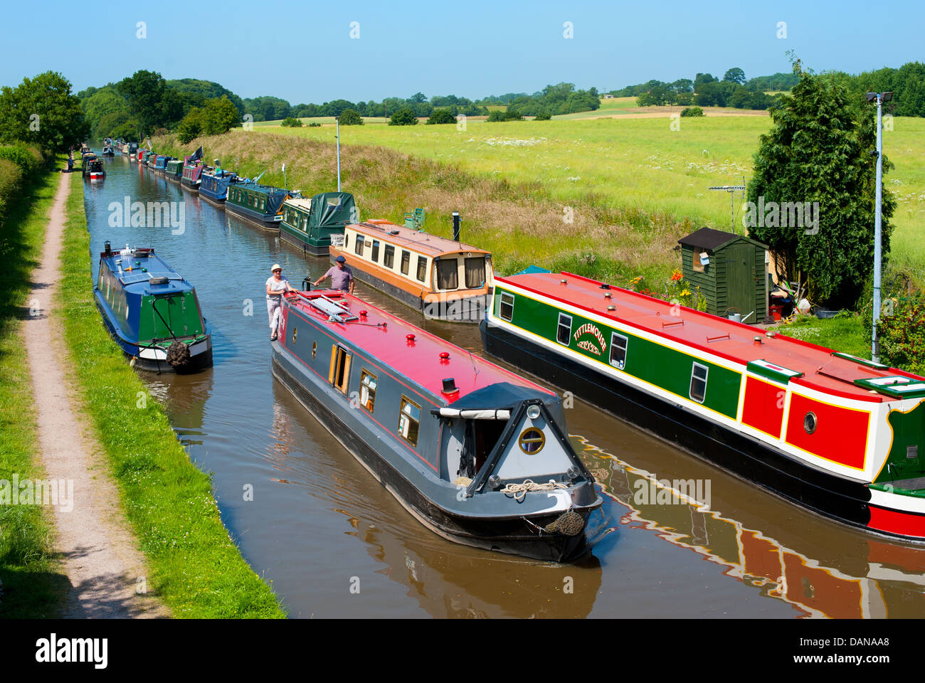 Shropshire Union Canal, Norbury Junction, Staffordshire, England Stockfoto