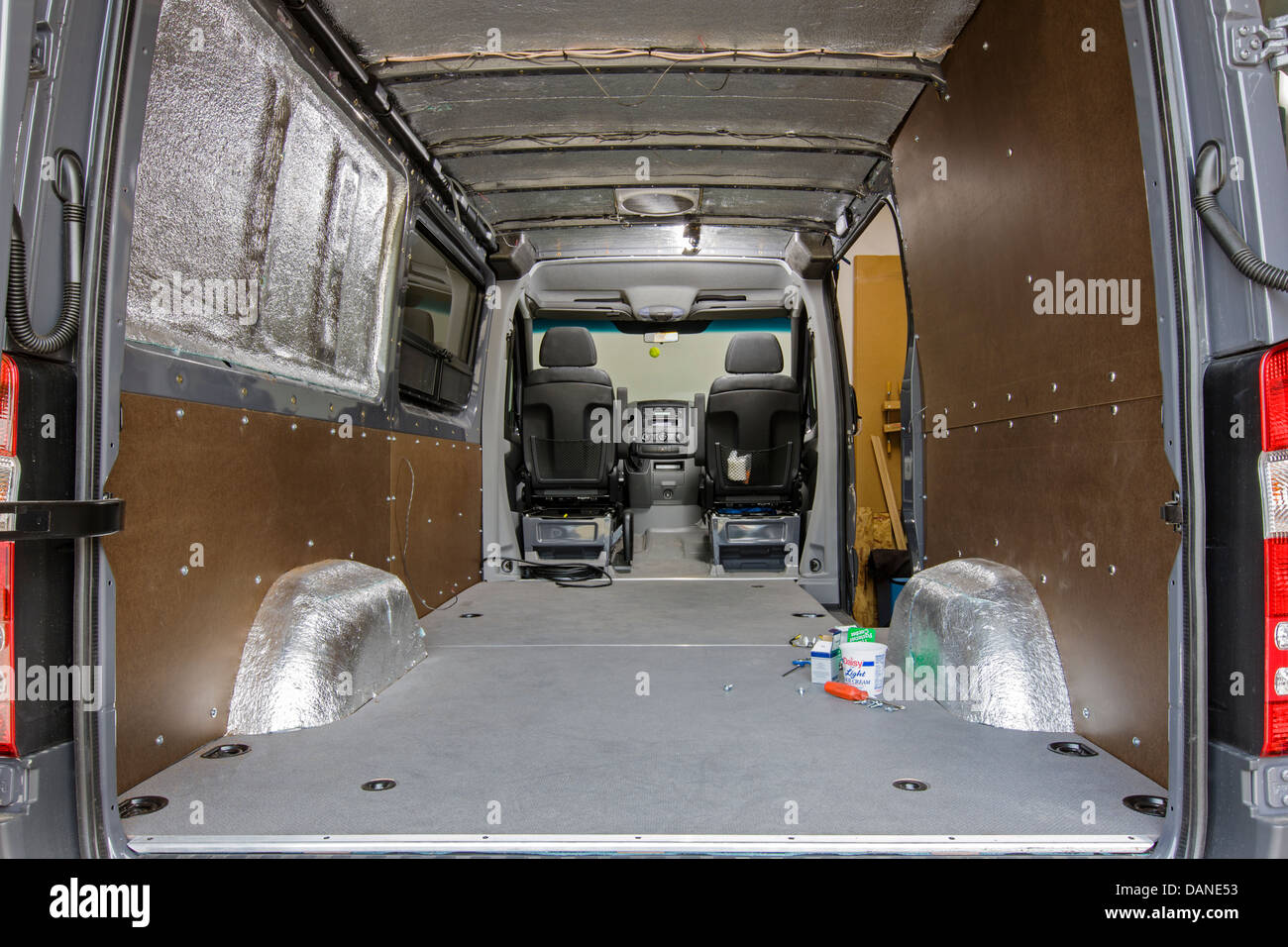 Benutzerdefinierte Wohnmobil Mercedes-Benz Sprinter Cargo Van 2500 Stockfoto