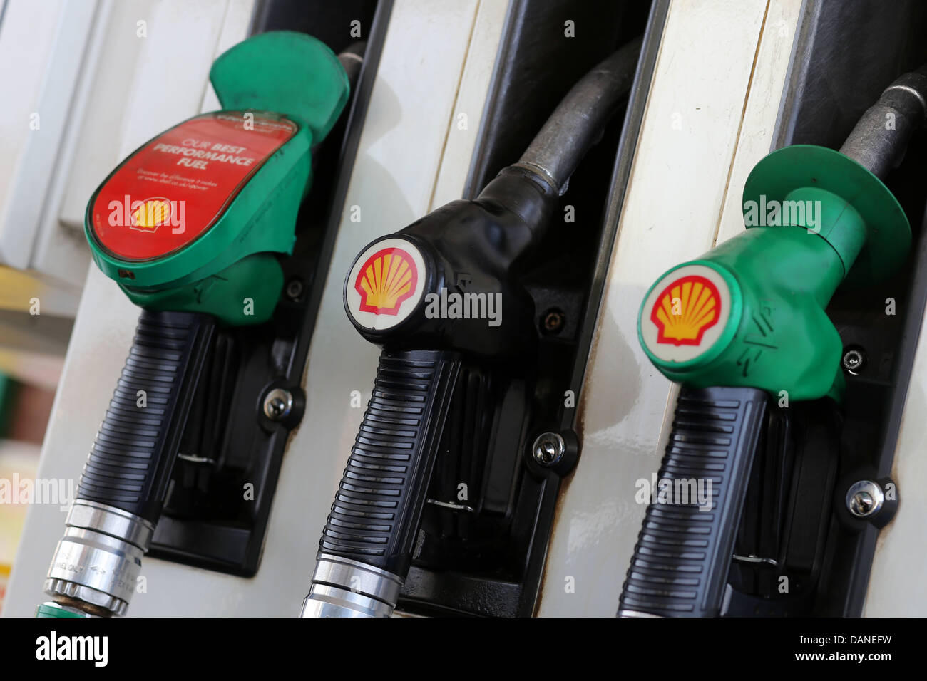 Shell-Tankstellen Stockfoto