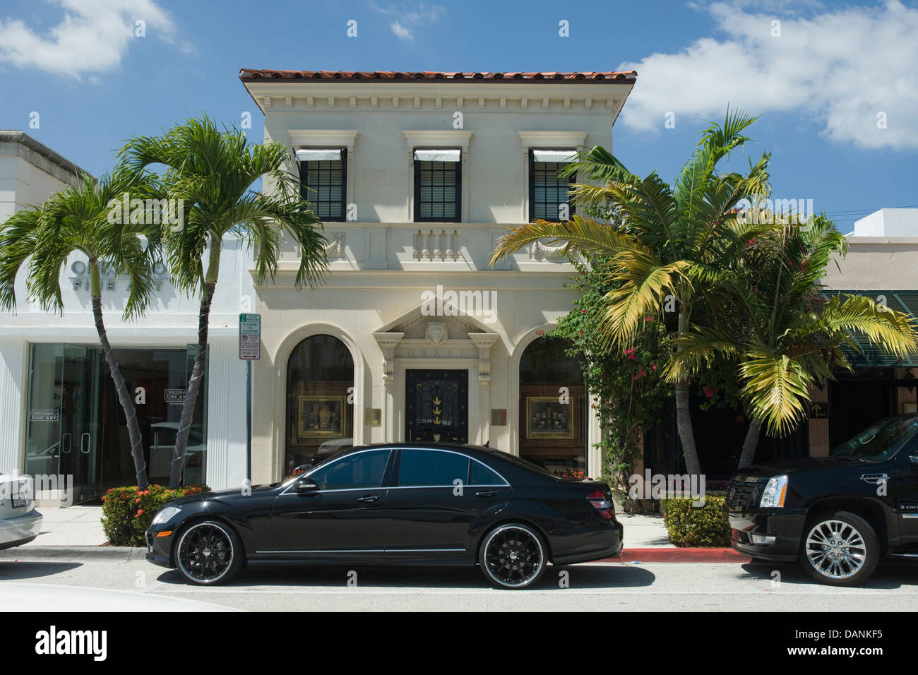 SHOP FRONTEN WORTH AVENUE PALM BEACH FLORIDA USA Stockfoto