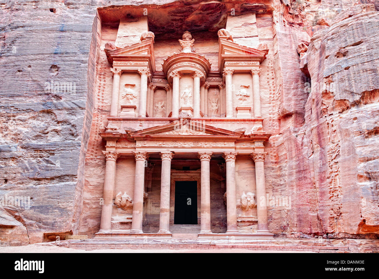 Al Khazneh oder Treasury in Petra, Jordanien Stockfoto