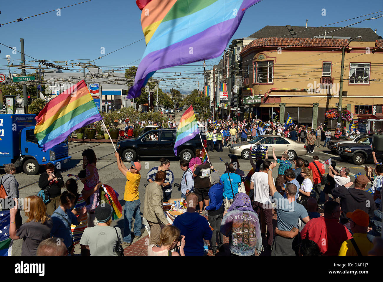 Homo-Ehe OGH Urteil Castro San francisco Stockfoto