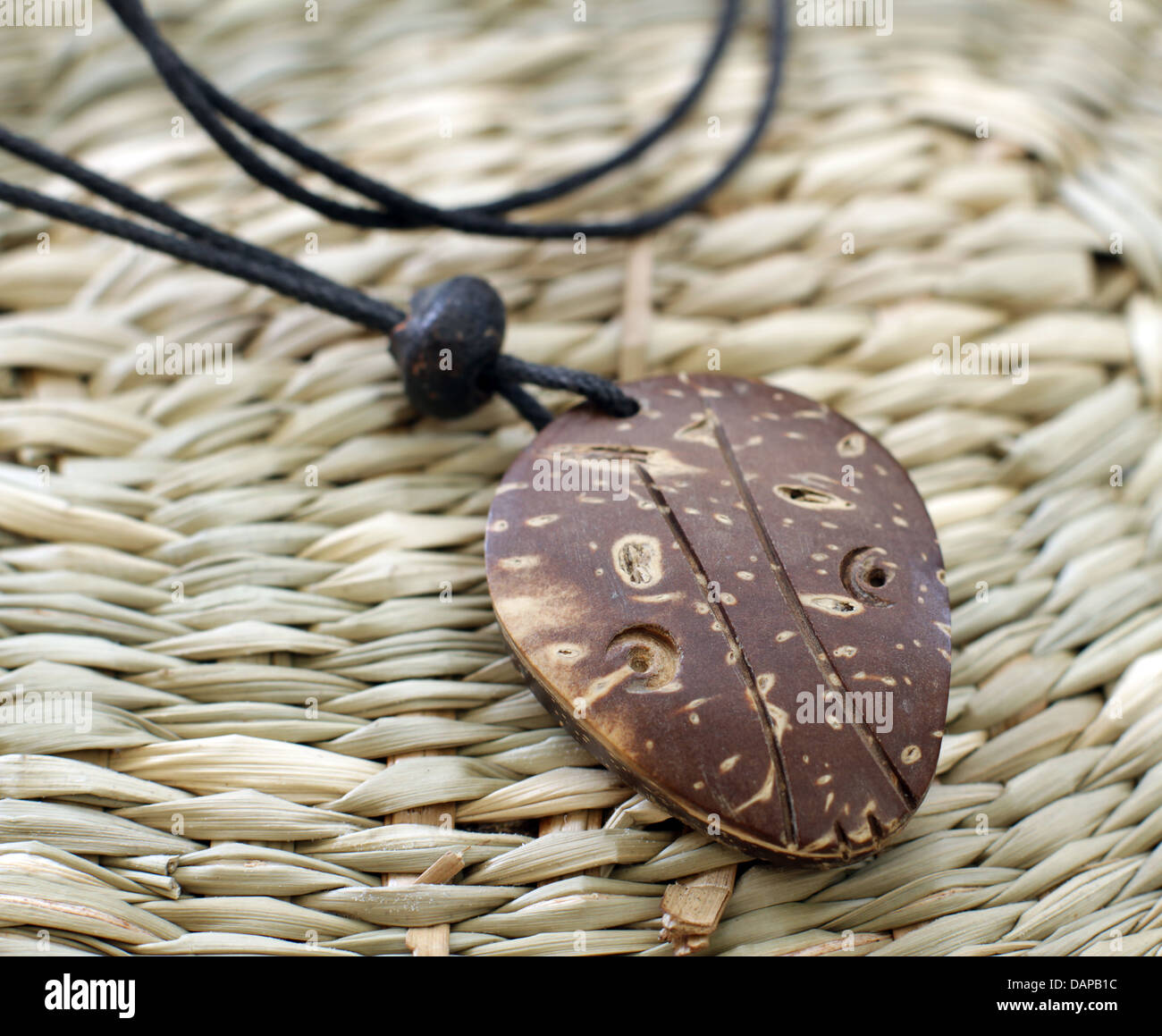 hölzerne magische indische Amulett Stockfoto