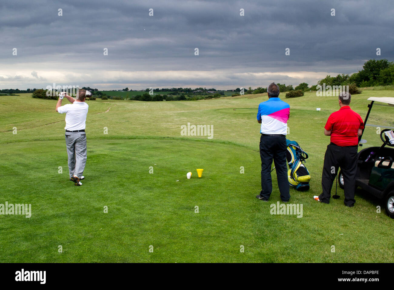 Golf-Abschlag Stockfoto