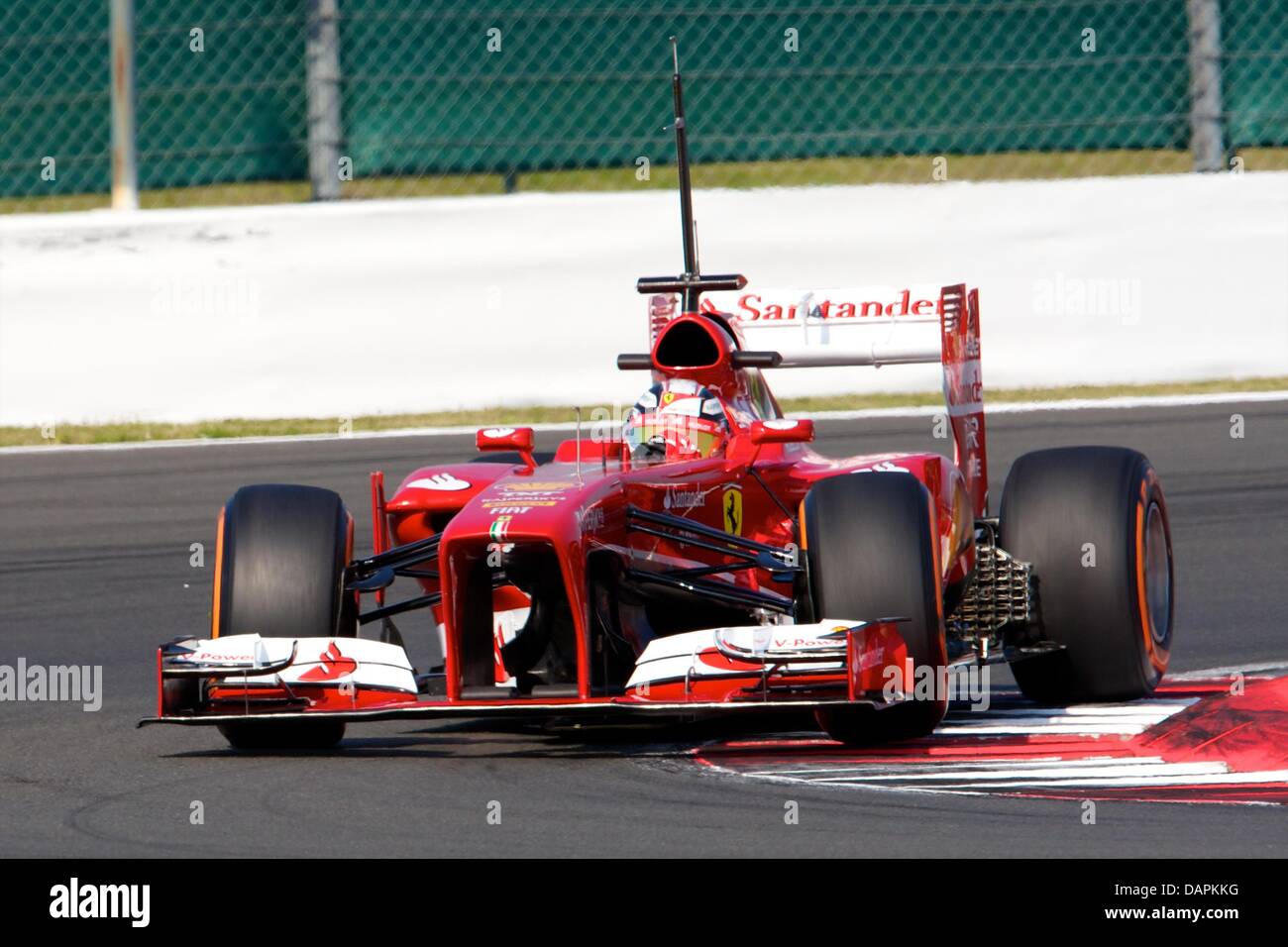 Silverstone im Vereinigten Königreich. 17. Juli 2013. Scuderia Ferrari F138 während der Formel1 junge Fahrer-Test in Silverstone von Davide Rigon angetrieben. Bildnachweis: Aktion Plus Sport/Alamy Live-Nachrichten Stockfoto