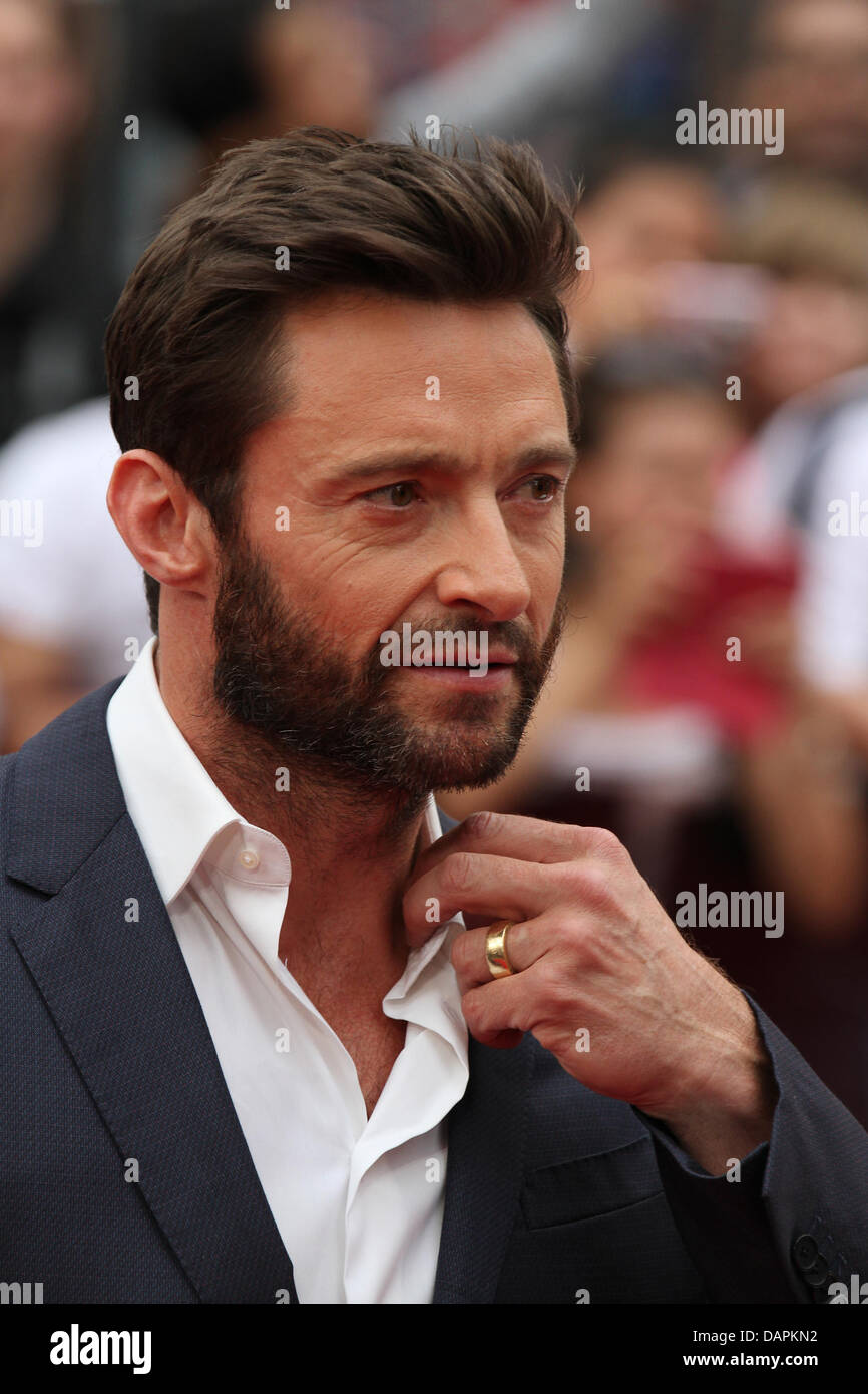 London, UK, 16. Juli 2013. Hugh Jackman besucht die britischen Film-Premiere von "The Wolverine" The Empire Cinema © WFPA/Alamy Live Stockfoto