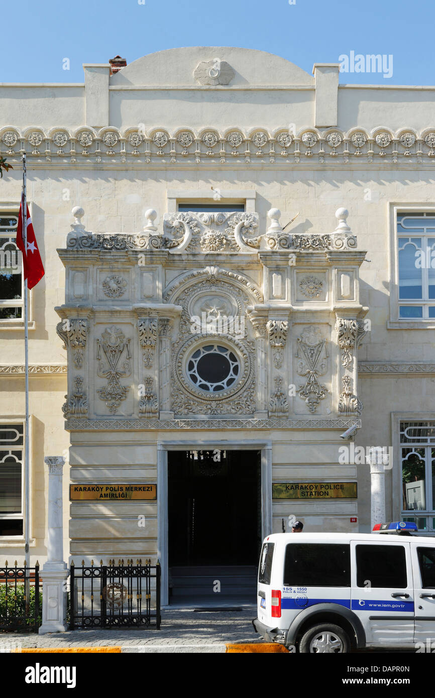 Türkei, Istanbul, Ansicht von Karakoy Polizeistation Stockfoto