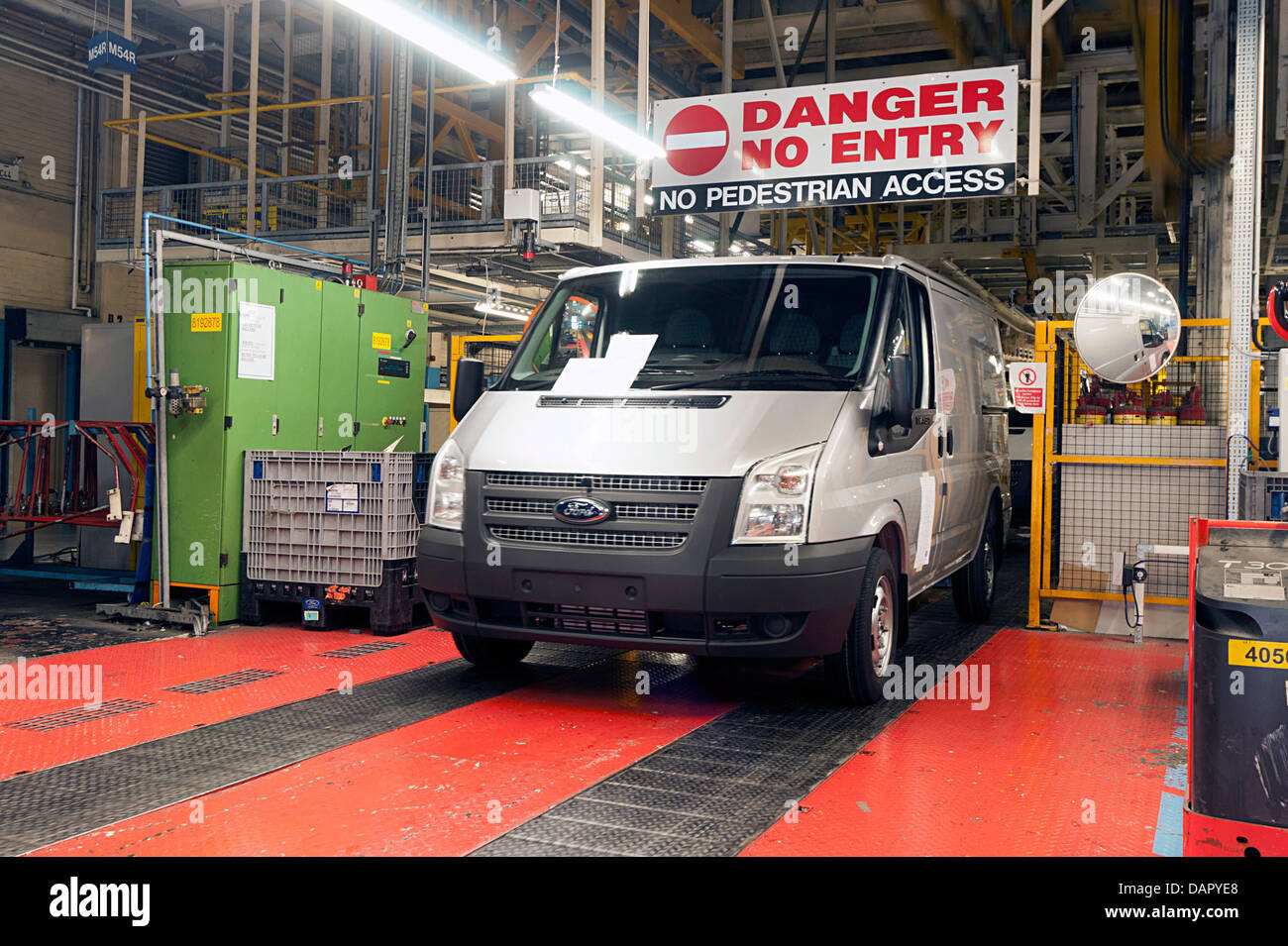 Ford Transit-Fabrik in Swaythling, Southampton kurz vor Schließung im Juli 2013 Stockfoto