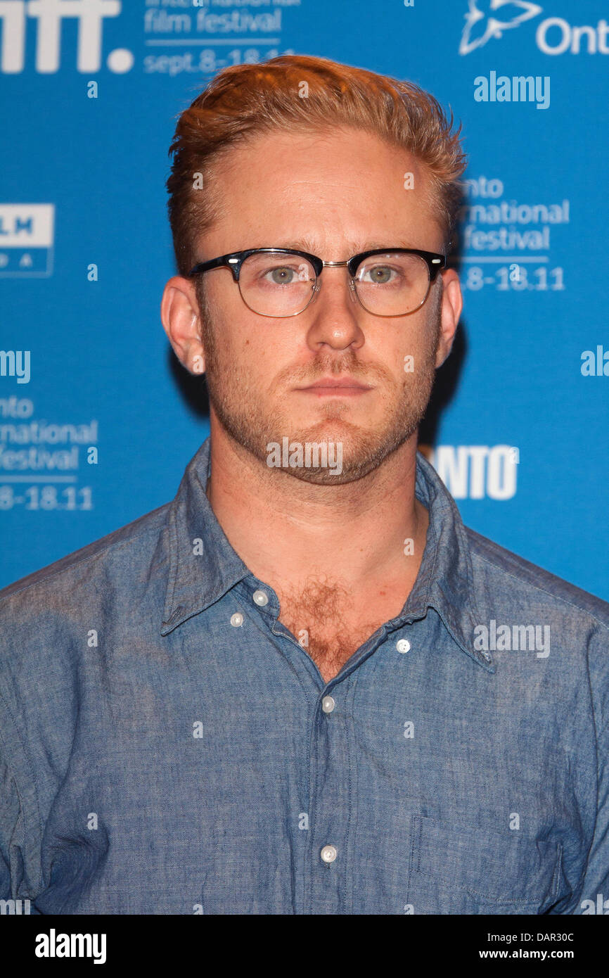 Schauspieler Ben Foster besucht die Pressekonferenz der "360" auf dem Toronto International Film Festival, TIFF, bei Bell Lightbox in Toronto, Kanada, am 10. September 2011. Foto: Hubert Boesl Stockfoto