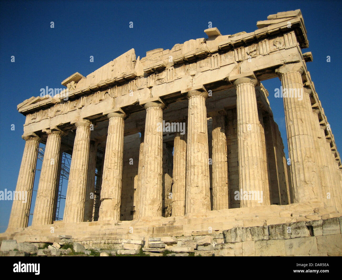 Akropolis Tempel Parthenon Athen Tempel-Komplex Stockfoto